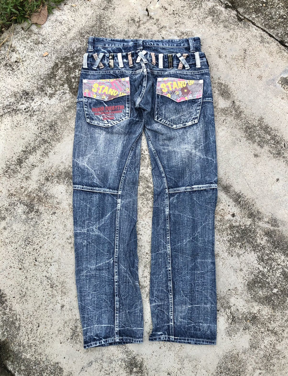 Japanese Brand TWIST⚡️⚡️DOUBLE WAIST DENIM BY DOUBLE FOCUS Size US 33 - 6 Thumbnail