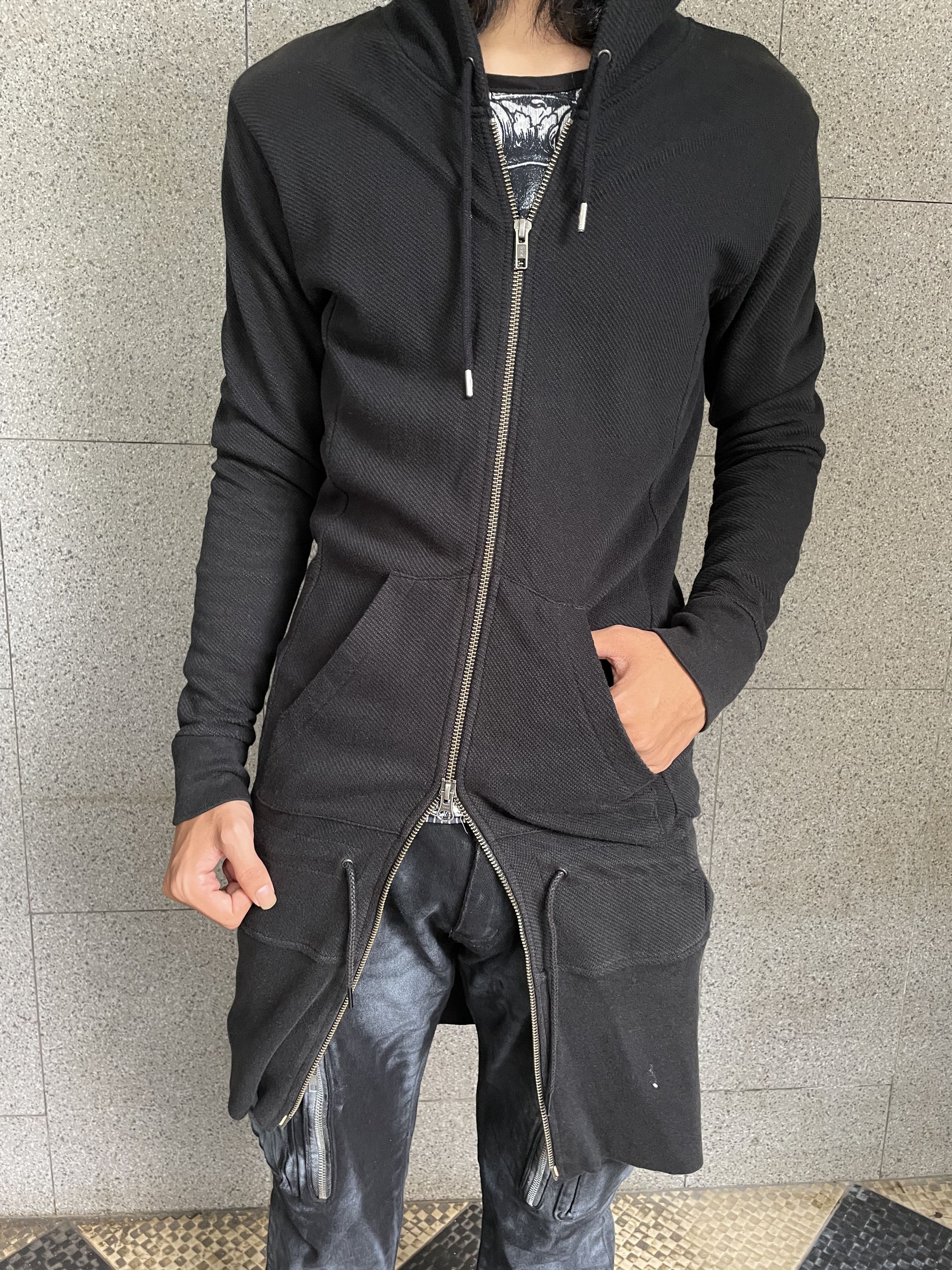 Schlussel Schlussel Longline Gothic Double Zip Up Hoodie Size US S / EU 44-46 / 1 - 9 Thumbnail
