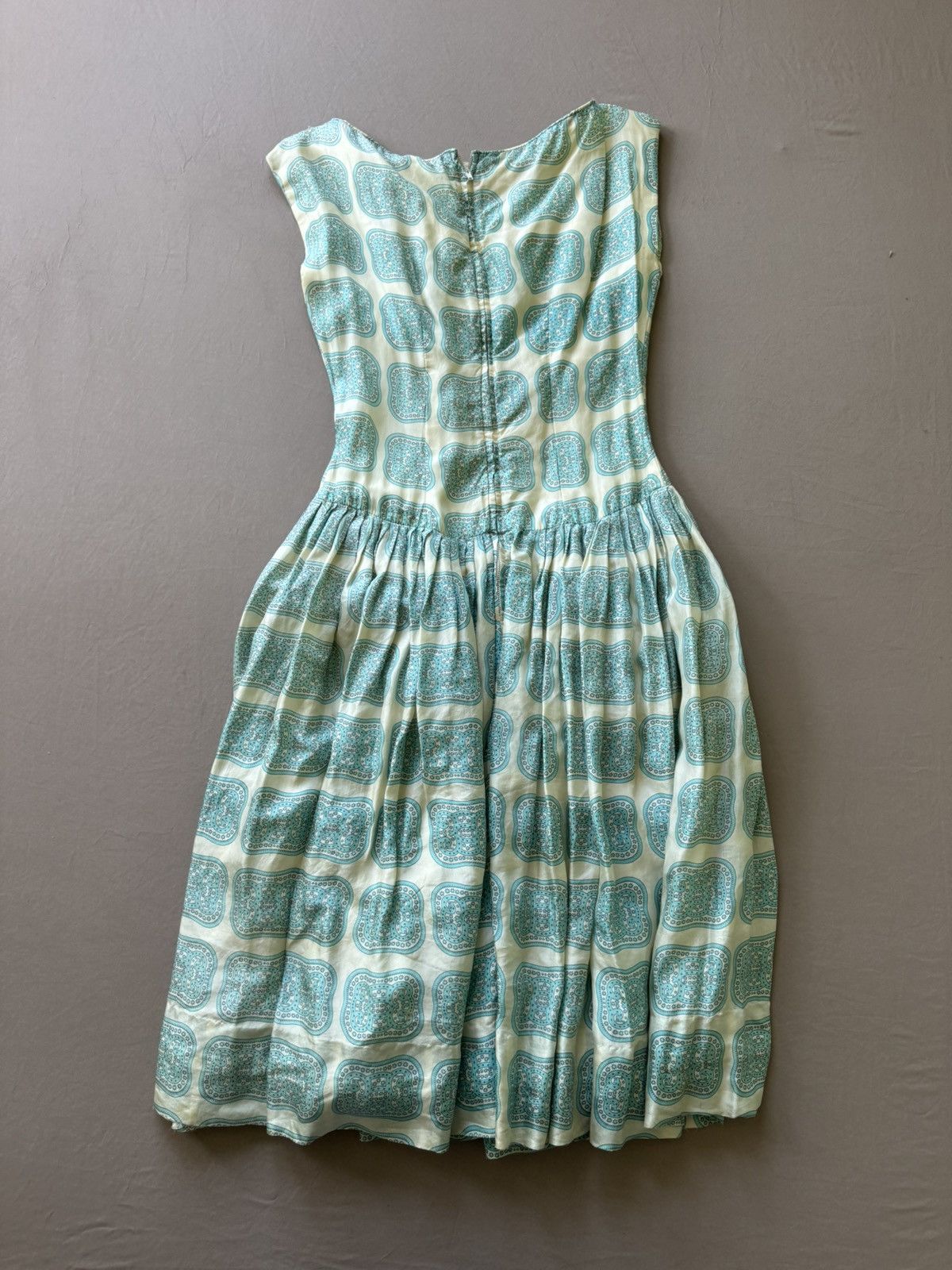 Other Vintage 1950s Jomax Printed Princess Party Dress Size M / US 6-8 / IT 42-44 - 2 Thumbnail