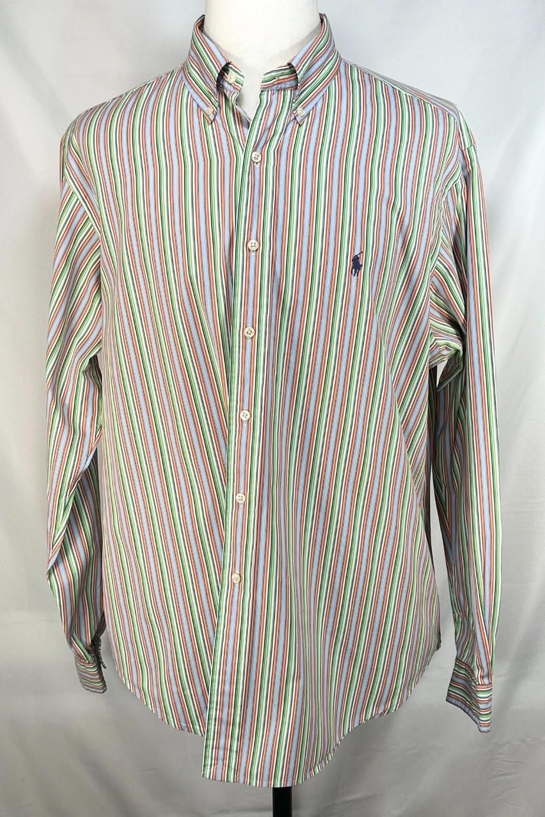 Lauren Ralph Lauren Ralph Lauren Classic Oxford Button Up Multicolored Mens XL Size US XL / EU 56 / 4 - 1 Thumbnail