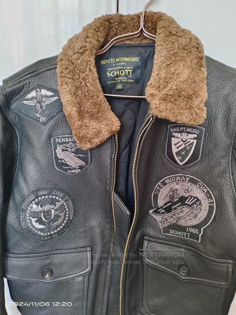 Schott Schott Genuine leather jacket for men embroidered leather Size US XL / EU 56 / 4 - 3 Thumbnail