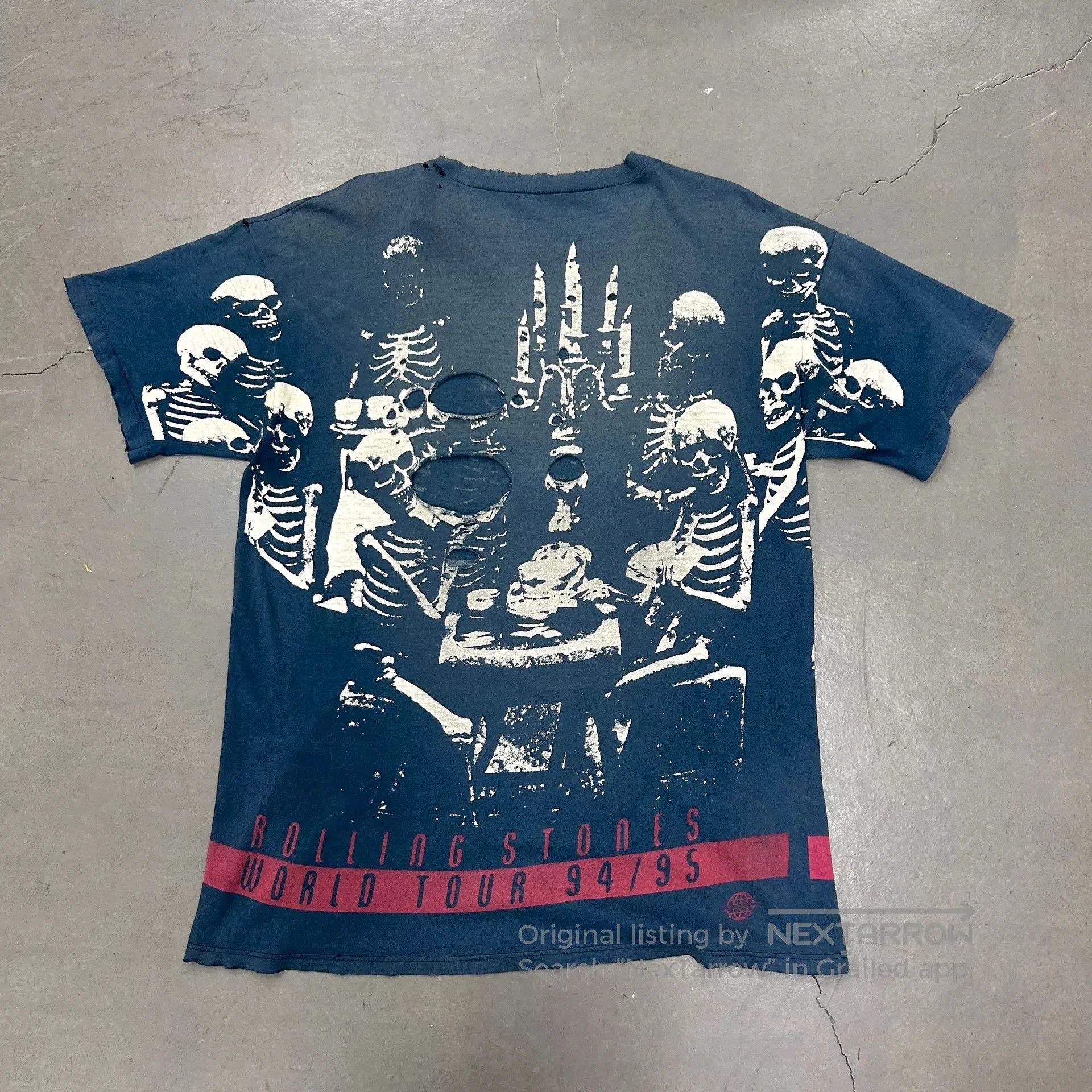 Vintage Vintage 90s Rolling Stones Band Tee. Size US XXL / EU 58 / 5 - 2 Thumbnail