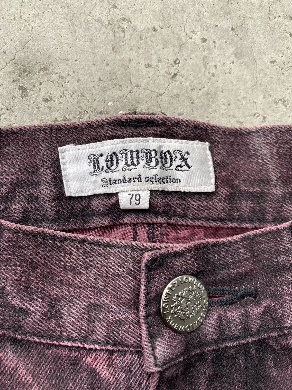Seditionaries Lowbox Archival Seditionaries Red Wine Acid Washed Jeans Size US 32 / EU 48 - 5 Thumbnail