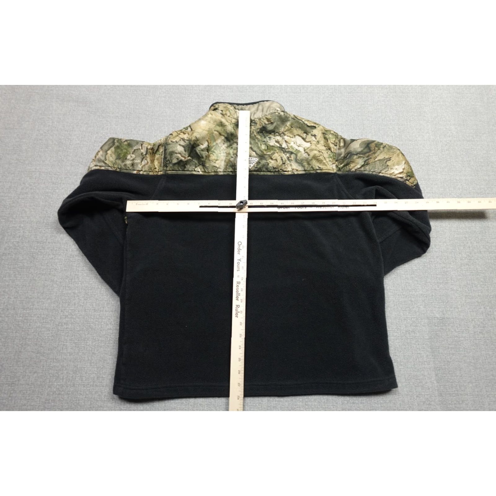 Vintage Columbia PFG Camo Fleece Mens XL Black Mossy Oak Quarter Zip Pullover Jacket Size US XL / EU 56 / 4 - 7 Thumbnail