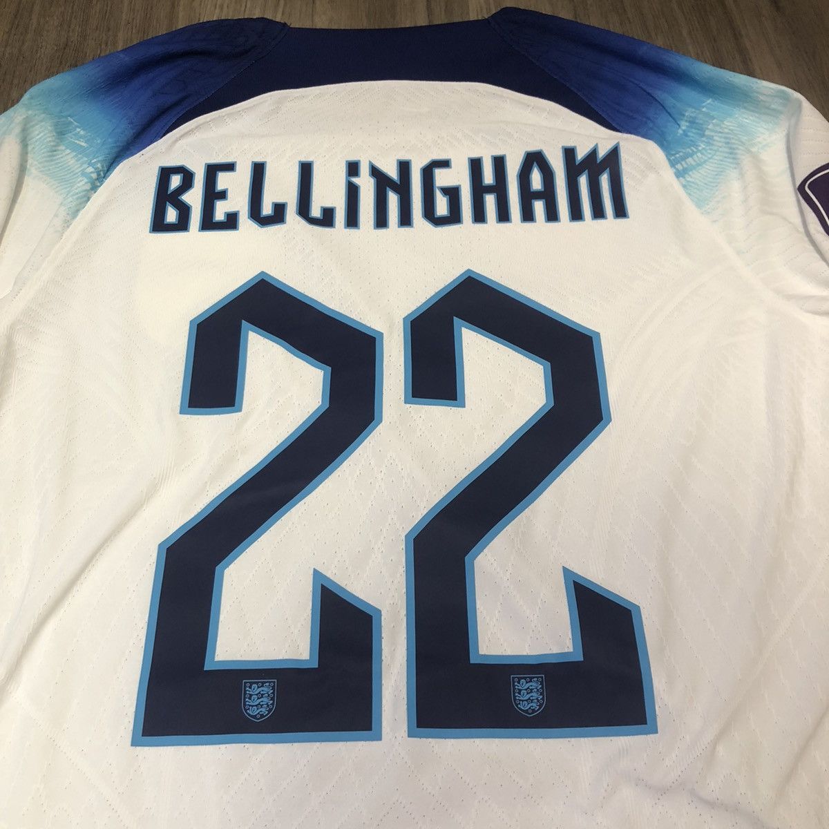 Nike England world cup 2022 player issue shirt #22 Bellingham Size US M / EU 48-50 / 2 - 7 Thumbnail