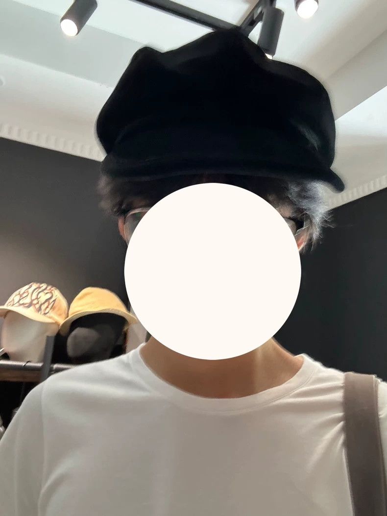 Number (N)ine Number (N)ineVelvet newspaper boy's hat black 2503-Nextarro Size ONE SIZE - 5 Thumbnail