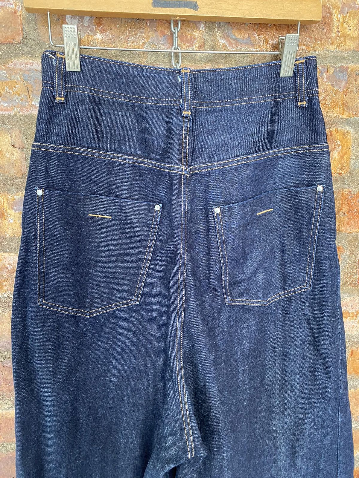Vtg Zucca by Issey Miyake Baggy Wide Leg half selvedge pants