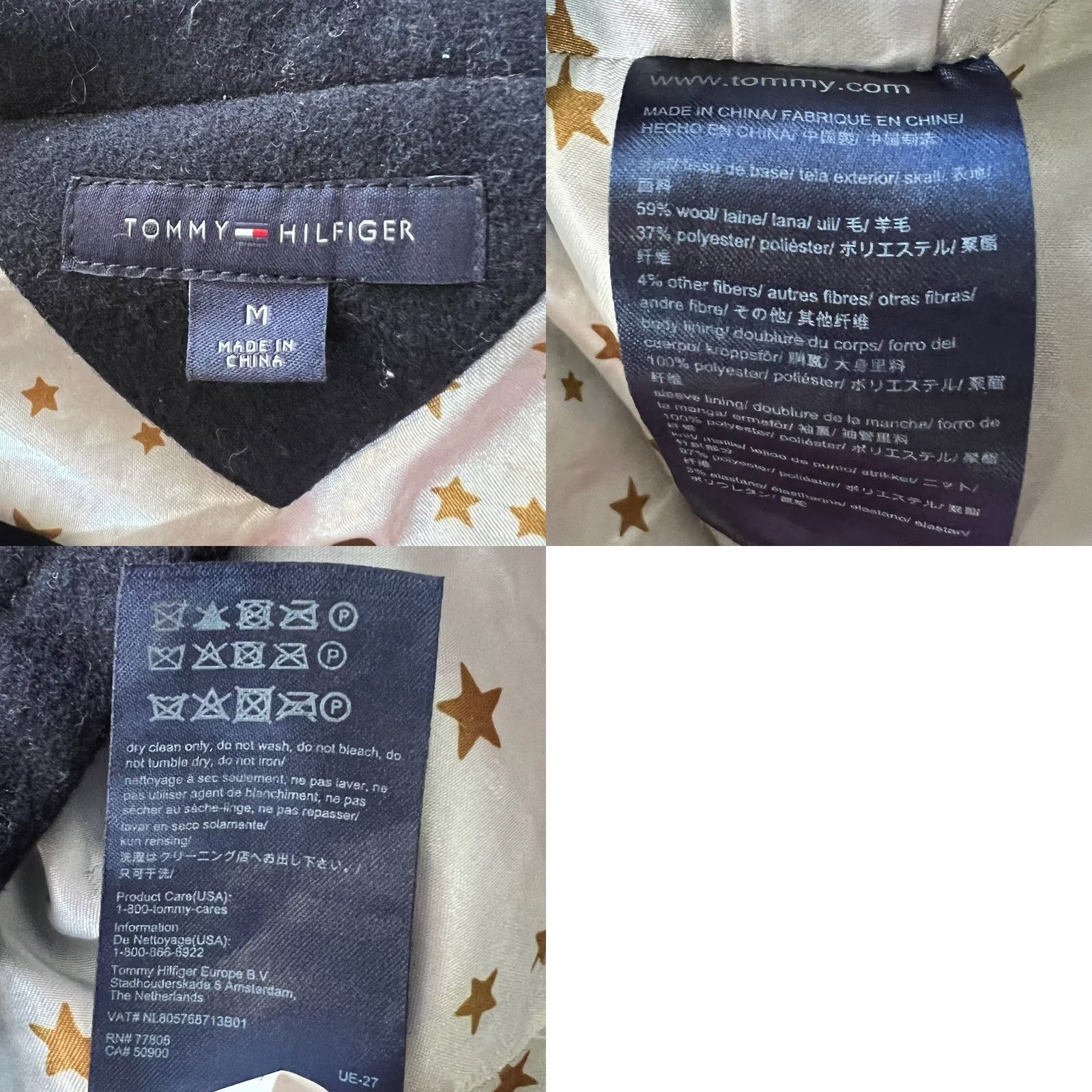 Tommy Hilfiger Tommy Hilfiger Blazer Womens Medium Navy Crest Double Breasted D5 Size M / US 6-8 / IT 42-44 - 9 Thumbnail