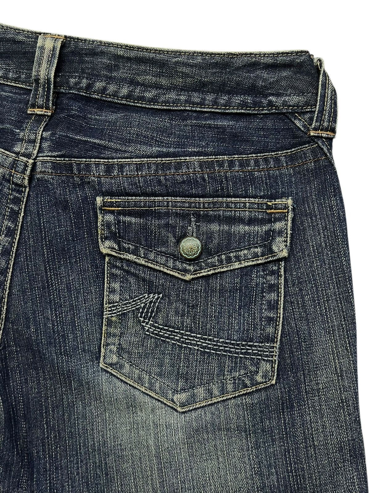 Big John Bell Bottom Vintage 00s Big John Japan - Faded Wash Jeans Size 29" - 8 Thumbnail