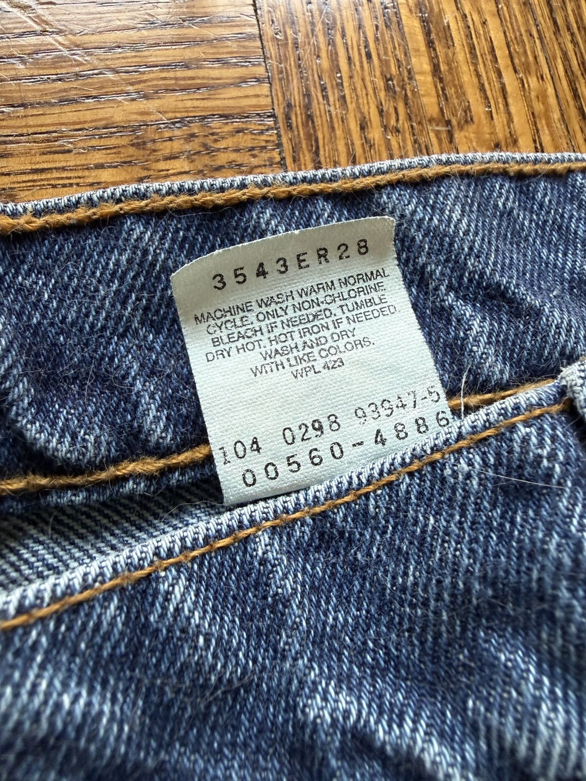 Levi's Vintage 90s Levi's 560 Loose Fit Tapered Leg Size US 36 / EU 52 - 4 Thumbnail