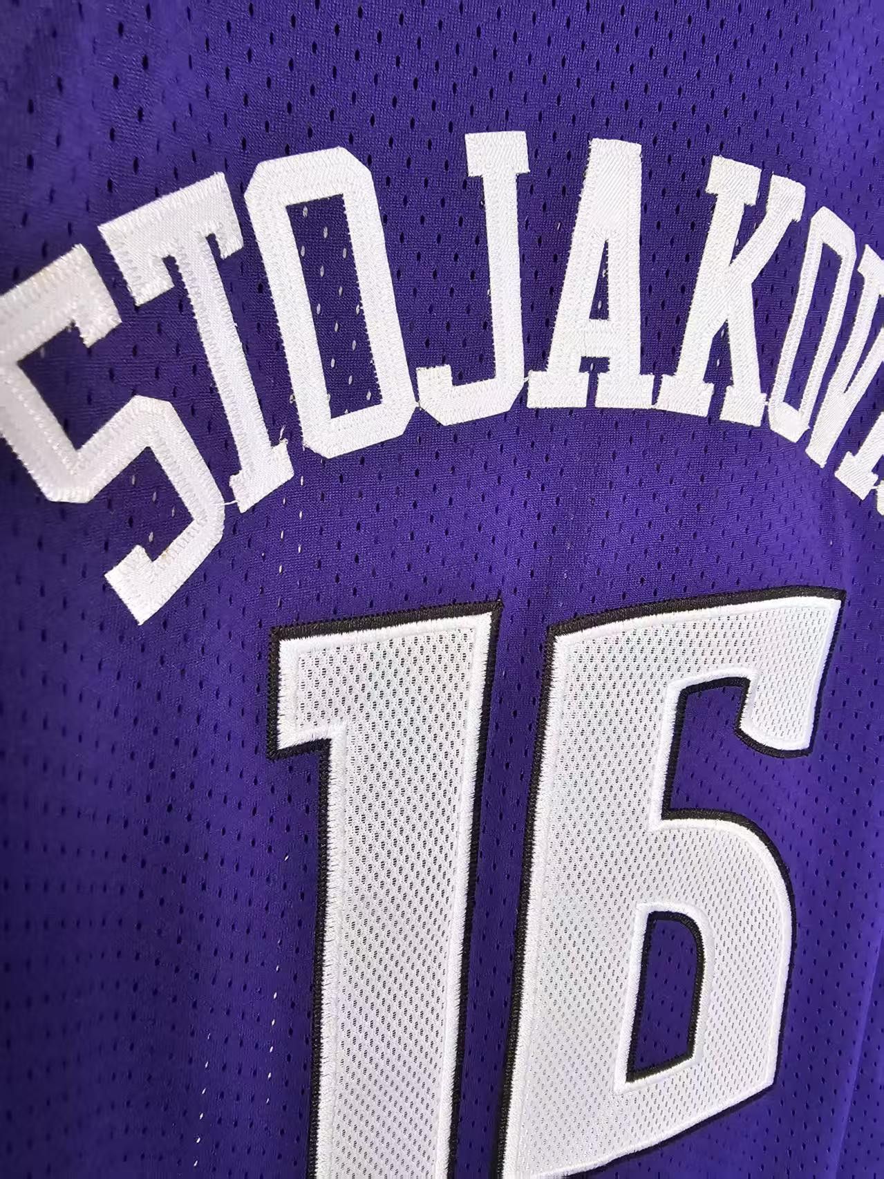 NCAA Sacramento Kings #16 Peja Stojaković Jersey Double Stitched Size US M / EU 48-50 / 2 - 5 Thumbnail