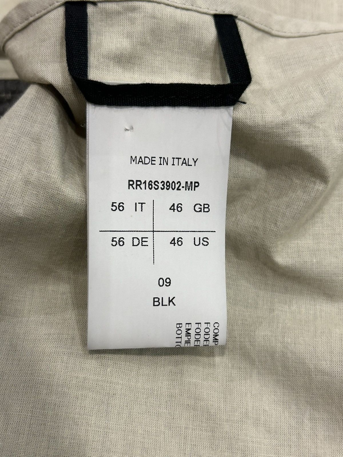 Rick Owens Rick Owens Trench Coat Windbreaker Coat 2016 Size US S / EU 44-46 / 1 - 4 Thumbnail