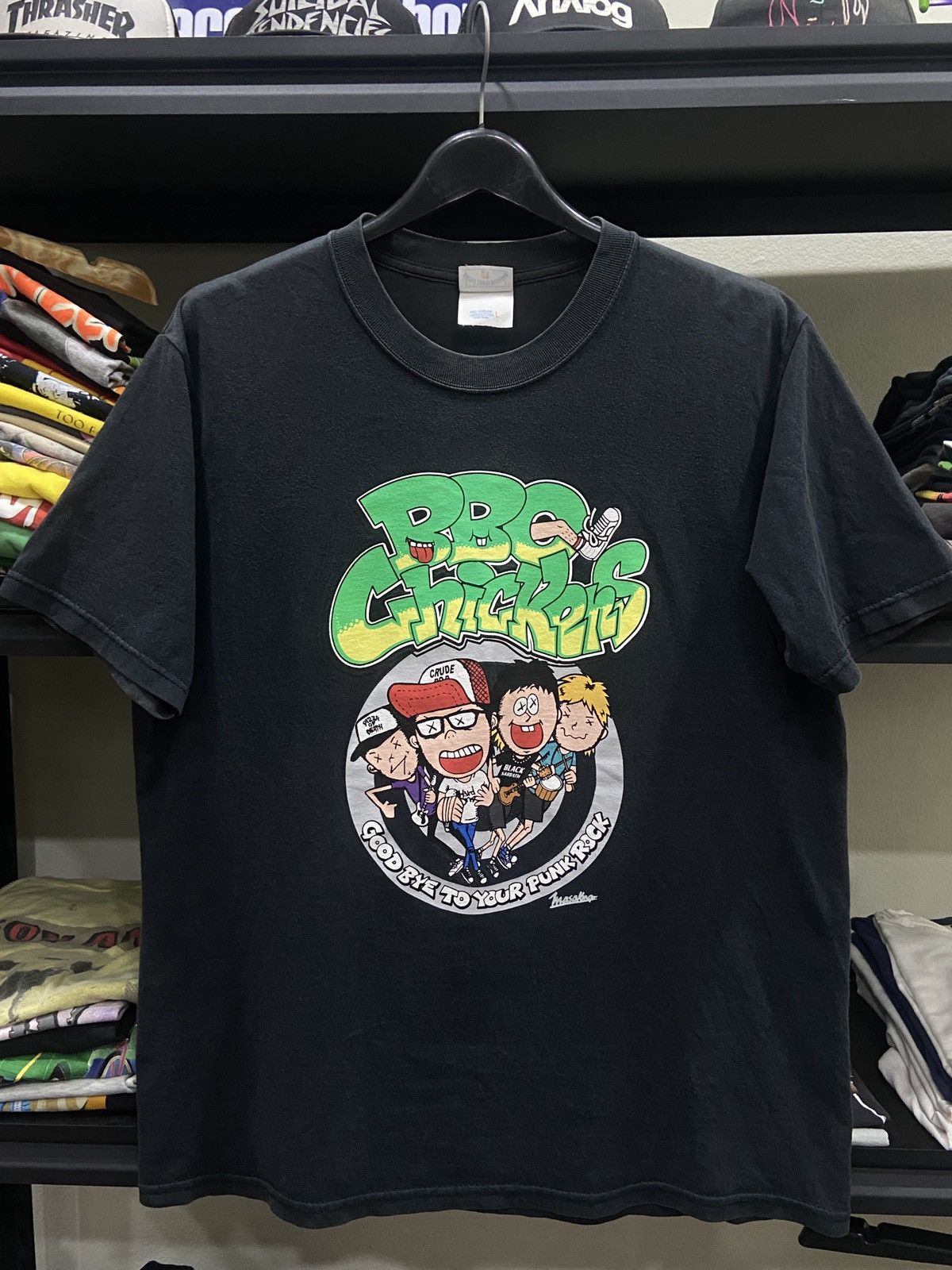 Band Tees × Vintage Y2K 00s BBQ Chickens Pizza of Death punk rock tour T-Shirt Size US L / EU 52-54 / 3 - 1 Thumbnail