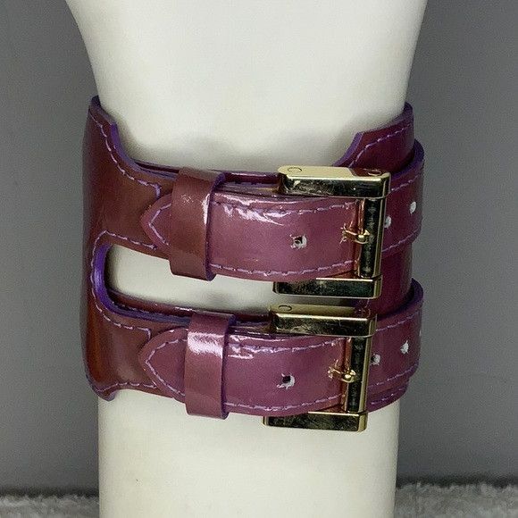 Louis Vuitton Louis Vuitton Wrap Bracelet in Purple Monogram Leather Size ONE SIZE - 10 Thumbnail