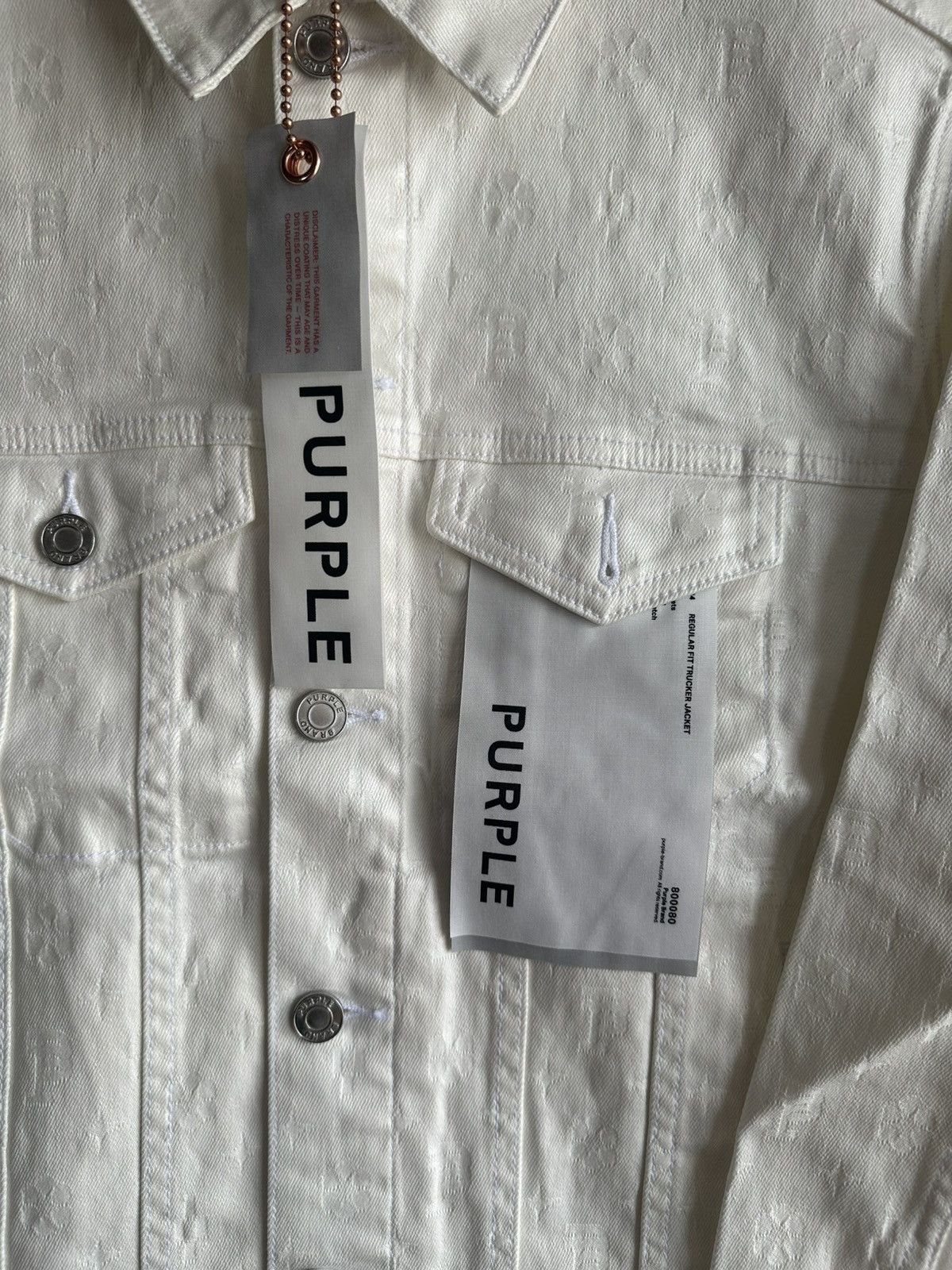 Purple Brand Purple Film Monogram Jacquard Denim Jacket XS Size US XS / EU 42 / 0 - 3 Thumbnail