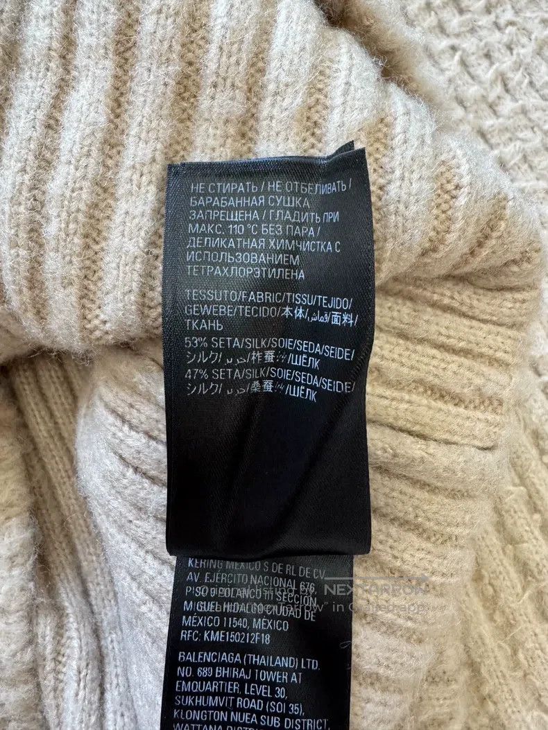 Balenciaga Balenciaga Grade-robe series long-sleeve knit sweater Size S / US 4 / IT 40 - 6 Thumbnail