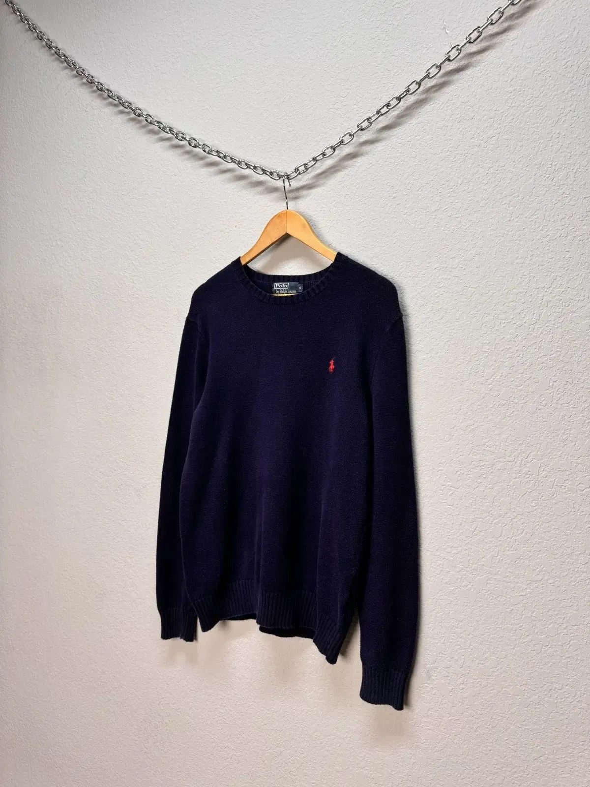 Polo Ralph Lauren × Ralph Lauren Polo Ralph Lauren Cable Knit wool blue sweater Size US M / EU 48-50 / 2 - 4 Thumbnail