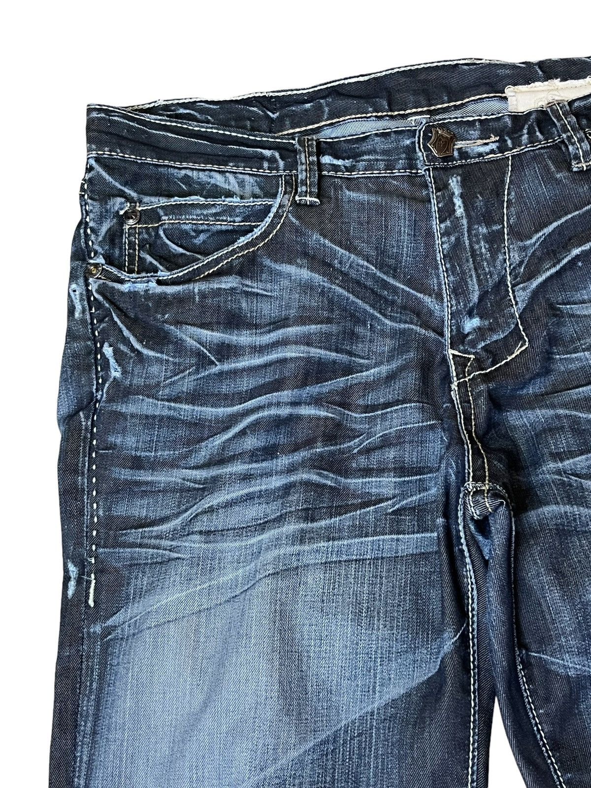 Japanese Brand SICK🔥MONARCHY BOOTSTRAP/FLARE LEG JEANS Size US 36 / EU 52 - 5 Thumbnail
