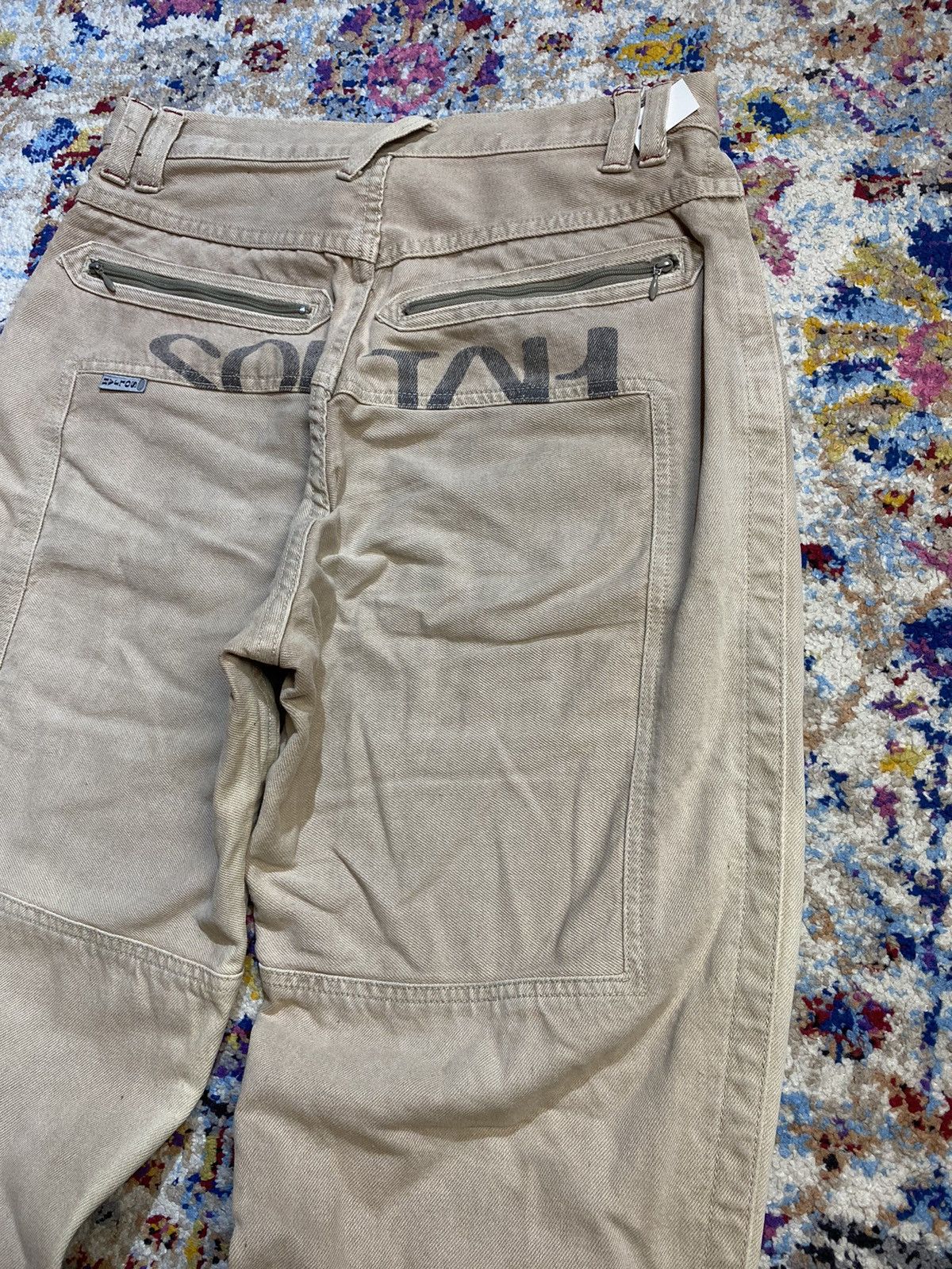 Other Soljah Vintage Double Knee Fatigue Statement Pants 30x33 Size US 32 / EU 48 - 6 Thumbnail