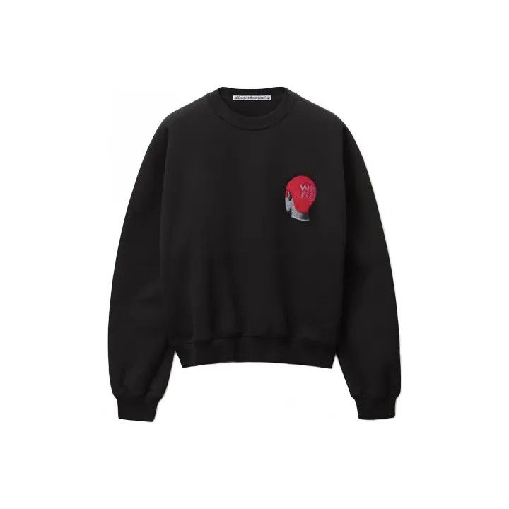 Alexander Wang Alexander Wang SS22 Black Sweatshirt With Graphic 0079 Size L / US 10 / IT 46 - 1 Thumbnail