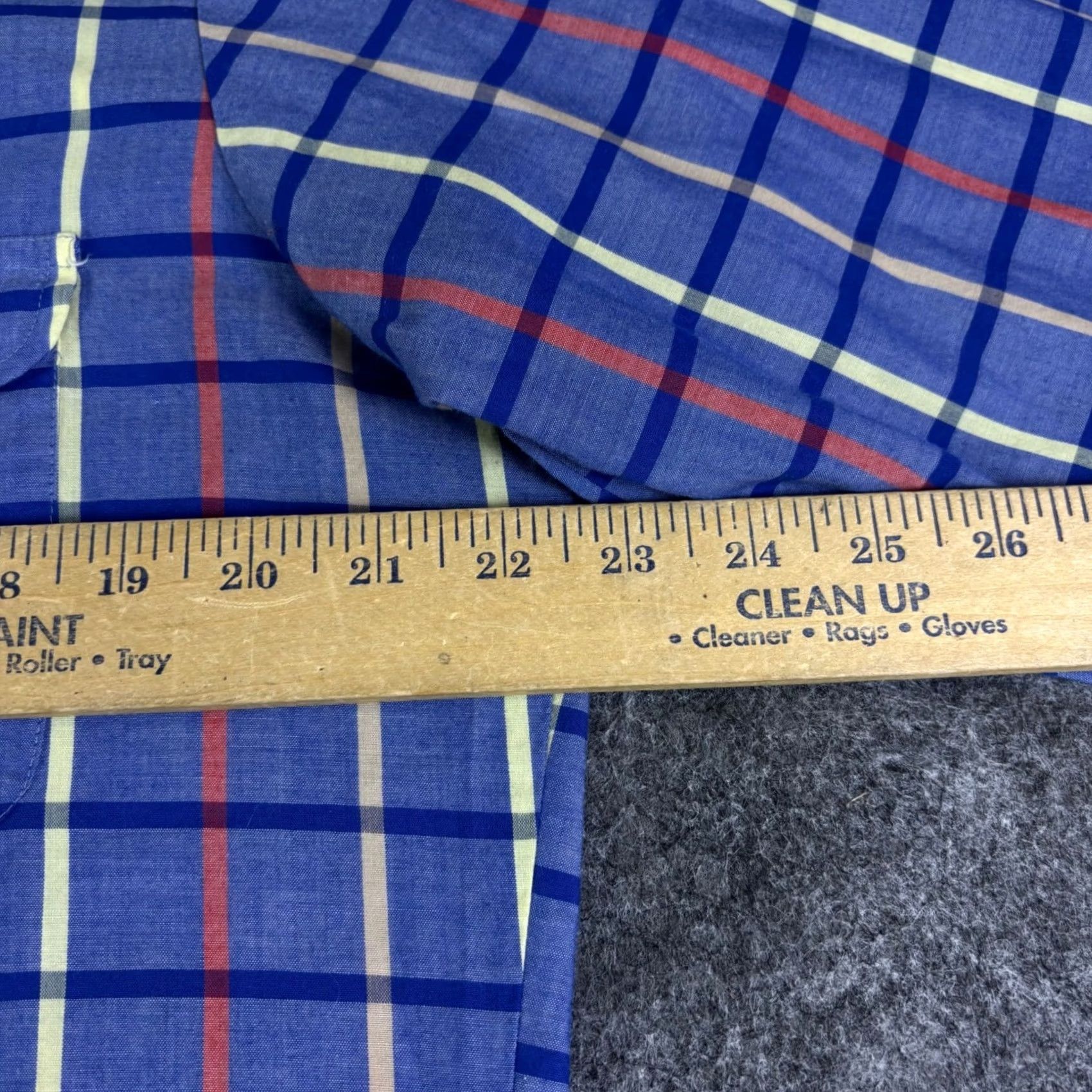 Lee VINTAGE Lee Mens Plaid Button-Down Shirt Blue Yellow Red Long Sleeve Large Size US L / EU 52-54 / 3 - 3 Thumbnail