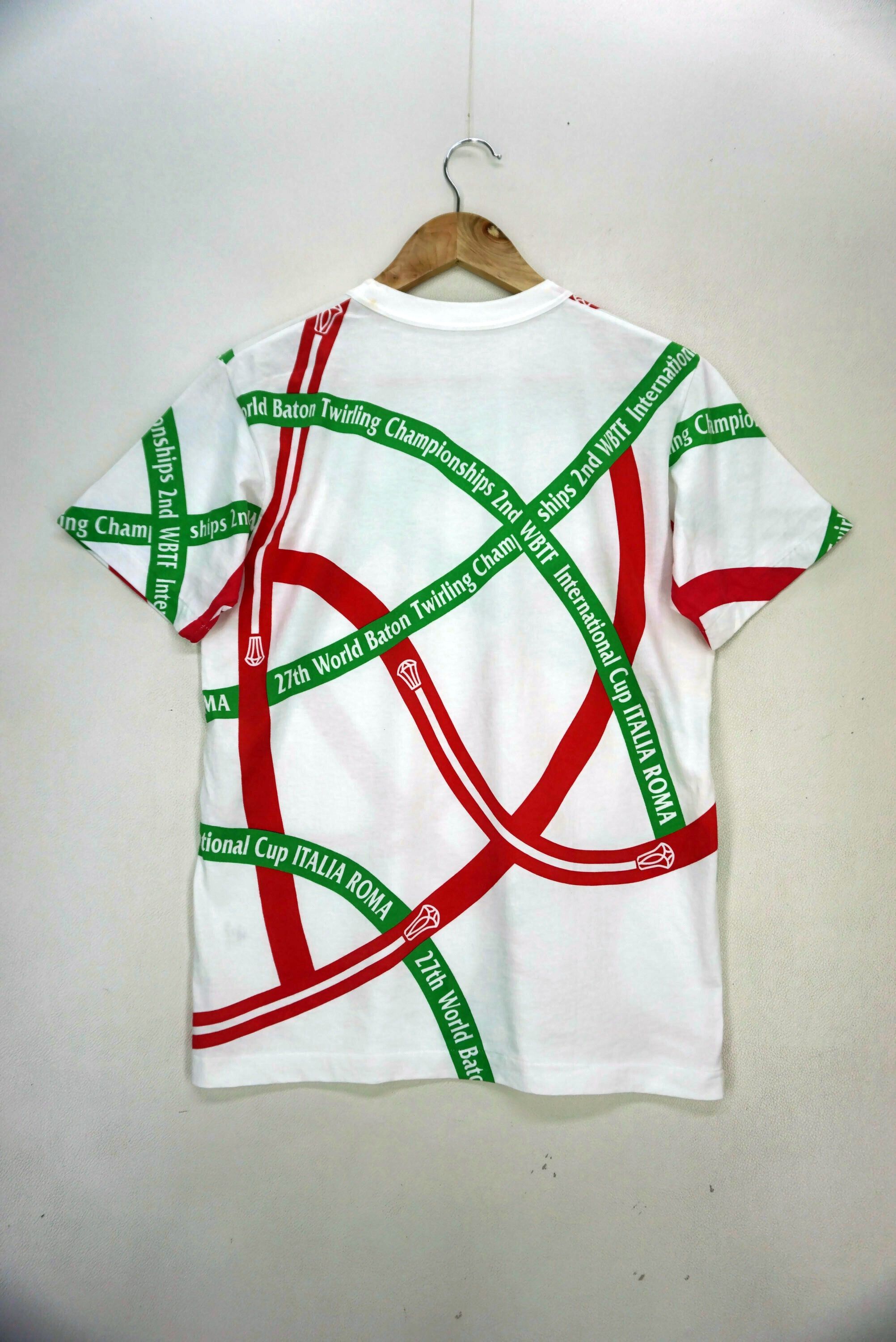 USA Olympics Vintage Gymnastics Baton Twirling World Championships Tee Size US S / EU 44-46 / 1 - 2 Thumbnail