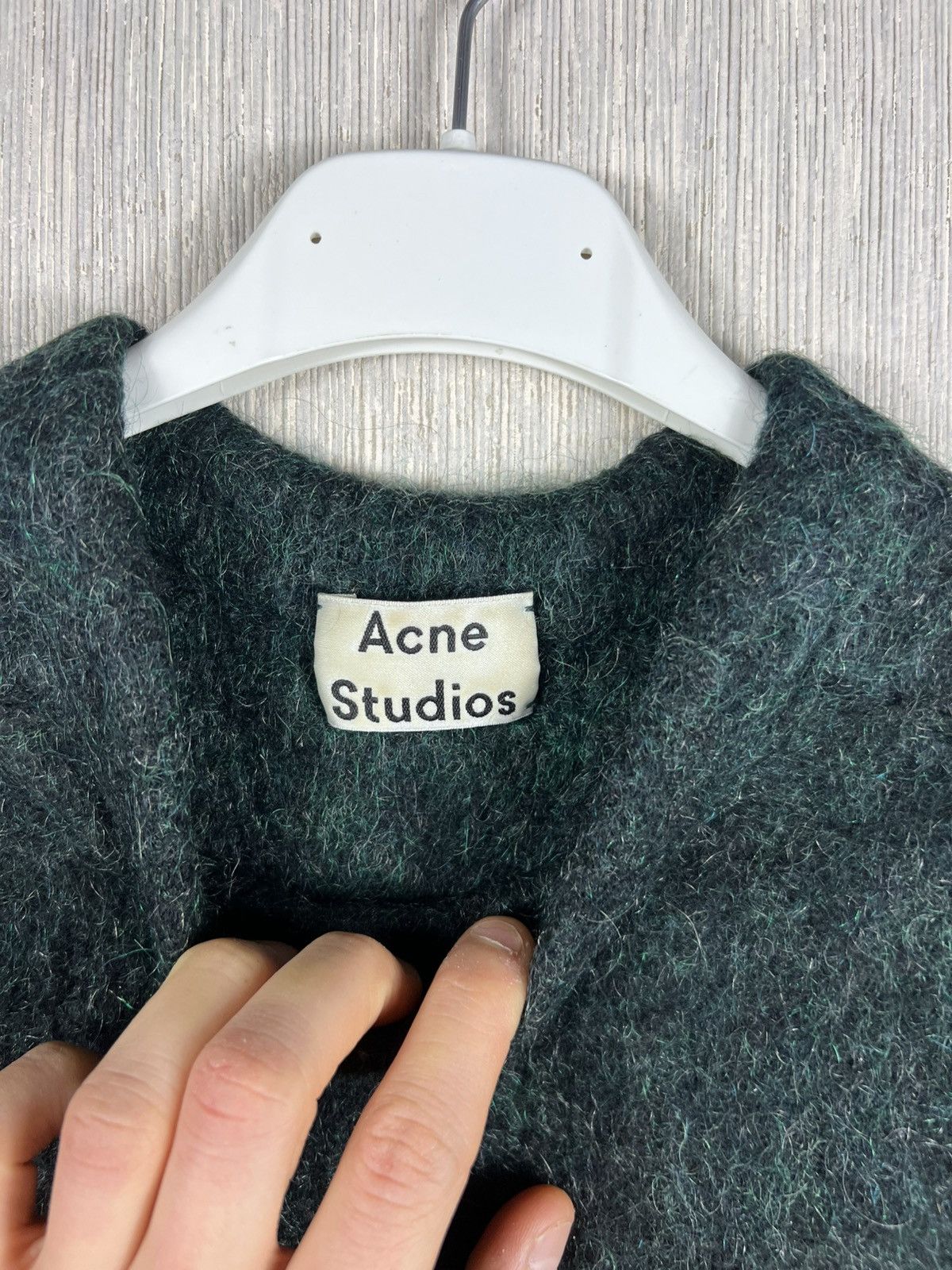 Acne Studios Acne studios wool mohair dark green vest sweater sleeveless Size S / US 4 / IT 40 - 11 Thumbnail