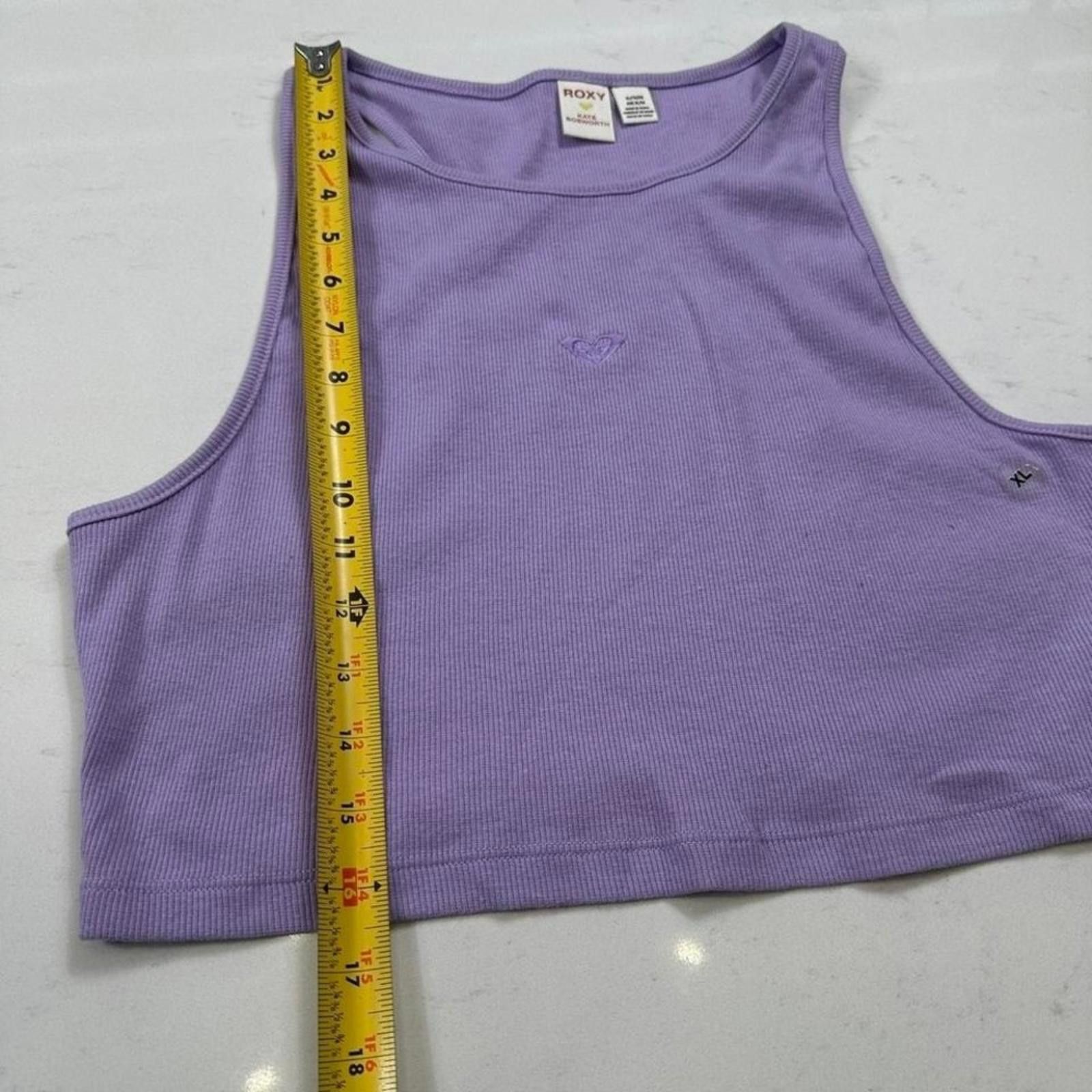 Royal Robbins NWT Roxy Kate Bosworth Tank Top Shirt Women XL Purple Ribbed Size XL / US 12-14 / IT 48-50 - 6 Thumbnail