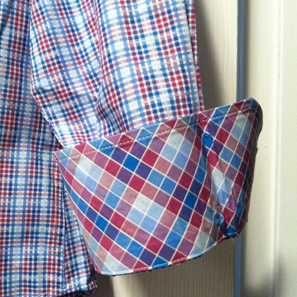 Tailorbyrd TAILORBYRD MENS NEW BLUE 100%COTTON CASUAL SHIRT SIZE: M Size US M / EU 48-50 / 2 - 6 Thumbnail