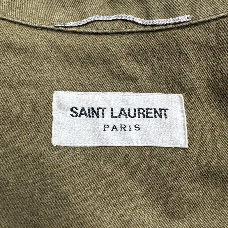 Saint Laurent Paris Saint Laurent Paris Army Green Shark Sequin Jacket 2505-Nex Size US M / EU 48-50 / 2 - 2 Thumbnail