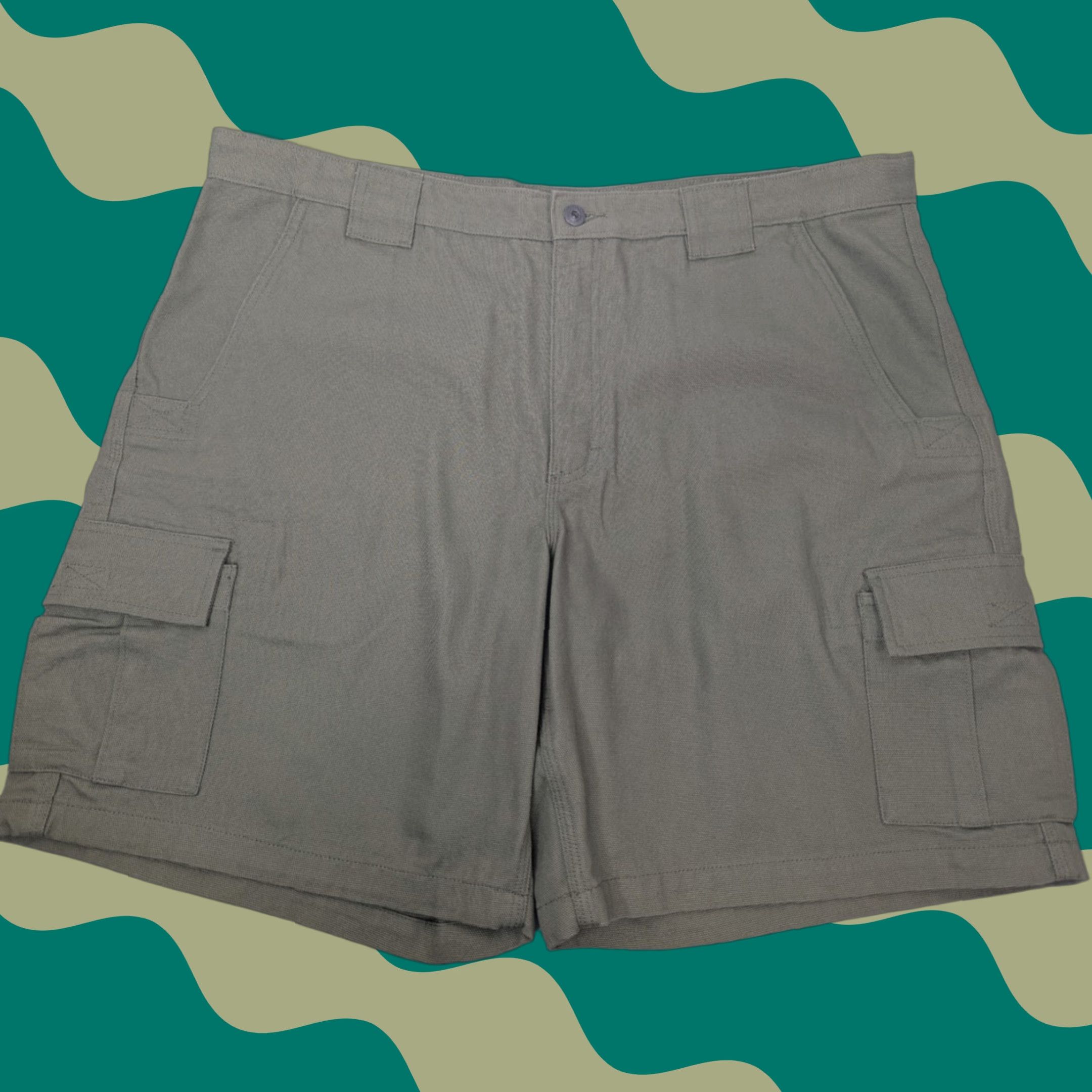 Duluth Trading Company Duluth Trading Mens Shorts 42 Green Cargo Pockets Canvas Lightweight? Heavyweight Workwear Size US 42 / EU 58 - 1 Thumbnail