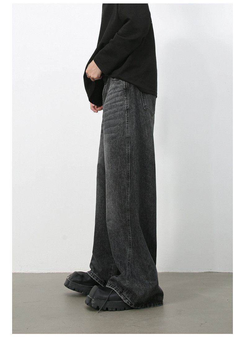 Japanese Brand Trendy retro washed high street loose jeans Size US 32 / EU 48 - 4 Thumbnail