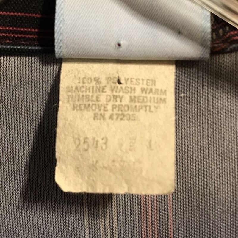 Other Marina of California VTG Mens L Brown Striped LS Poly Shirt Size US L / EU 52-54 / 3 - 3 Thumbnail