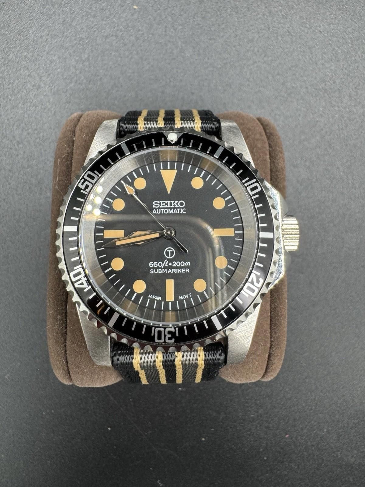 Seiko Brand New Black Seiko MODified Automatic Sub Men’s Watch 40m Size ONE SIZE - 5 Thumbnail