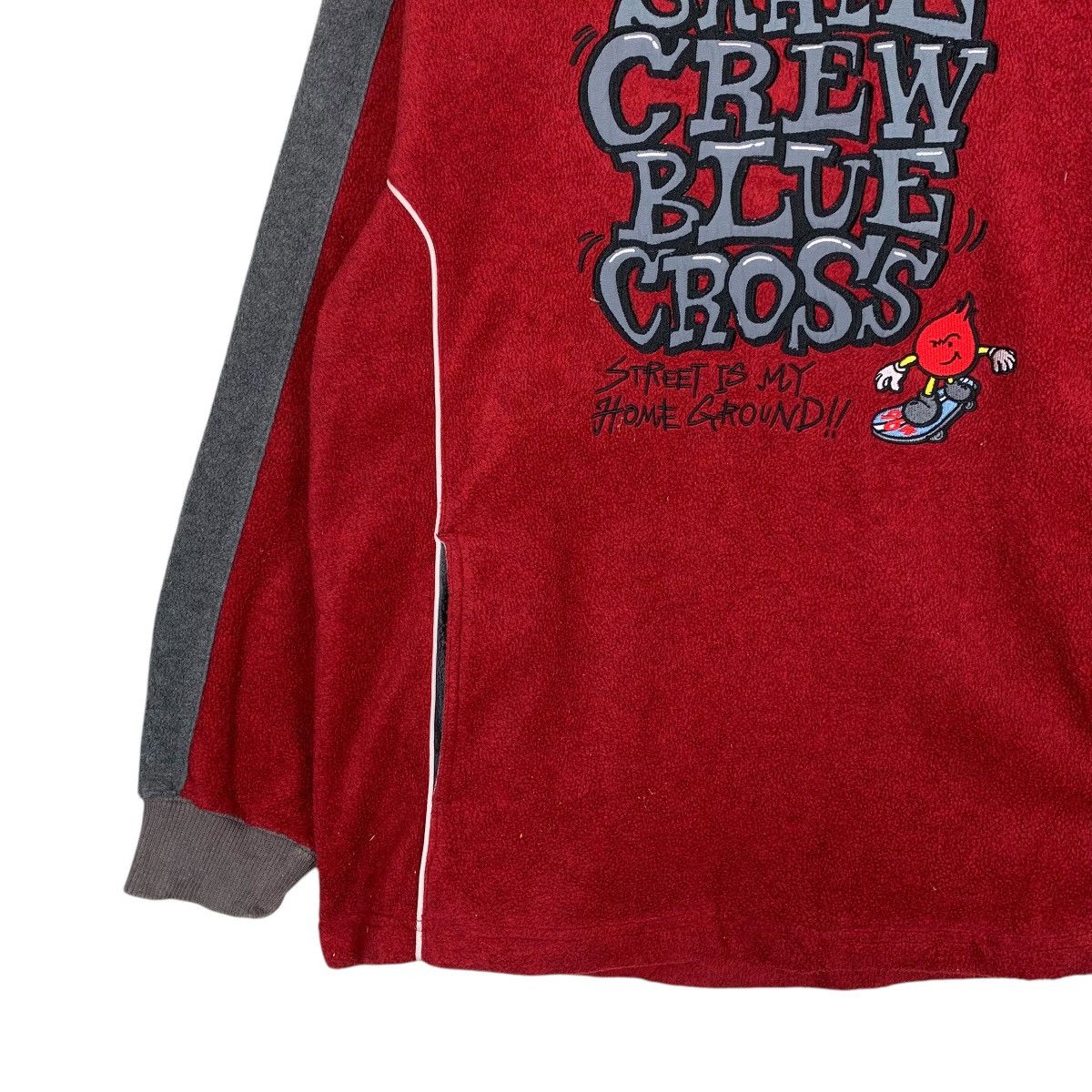 Japanese Brand Skate Crew Blue Cross Sweatshirt Size US M / EU 48-50 / 2 - 3 Thumbnail
