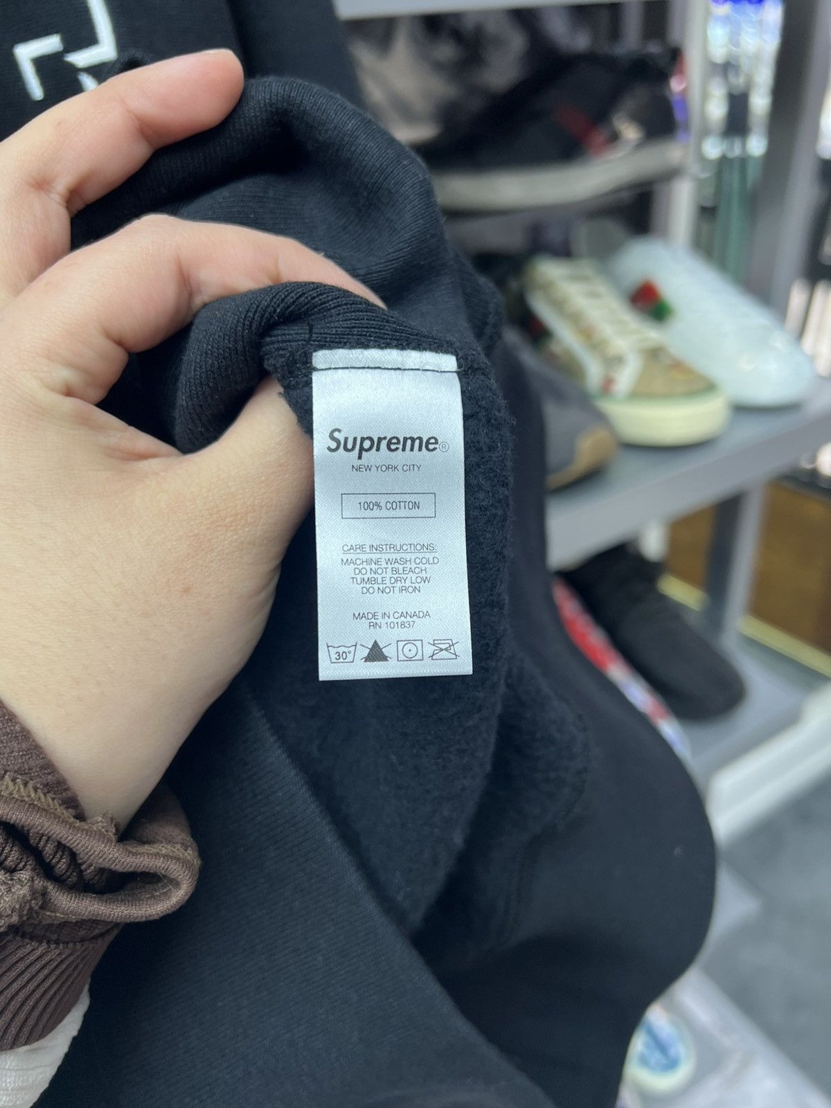 Supreme Supreme Black Drop Shadow Hoodie Size US S / EU 44-46 / 1 - 6 Thumbnail