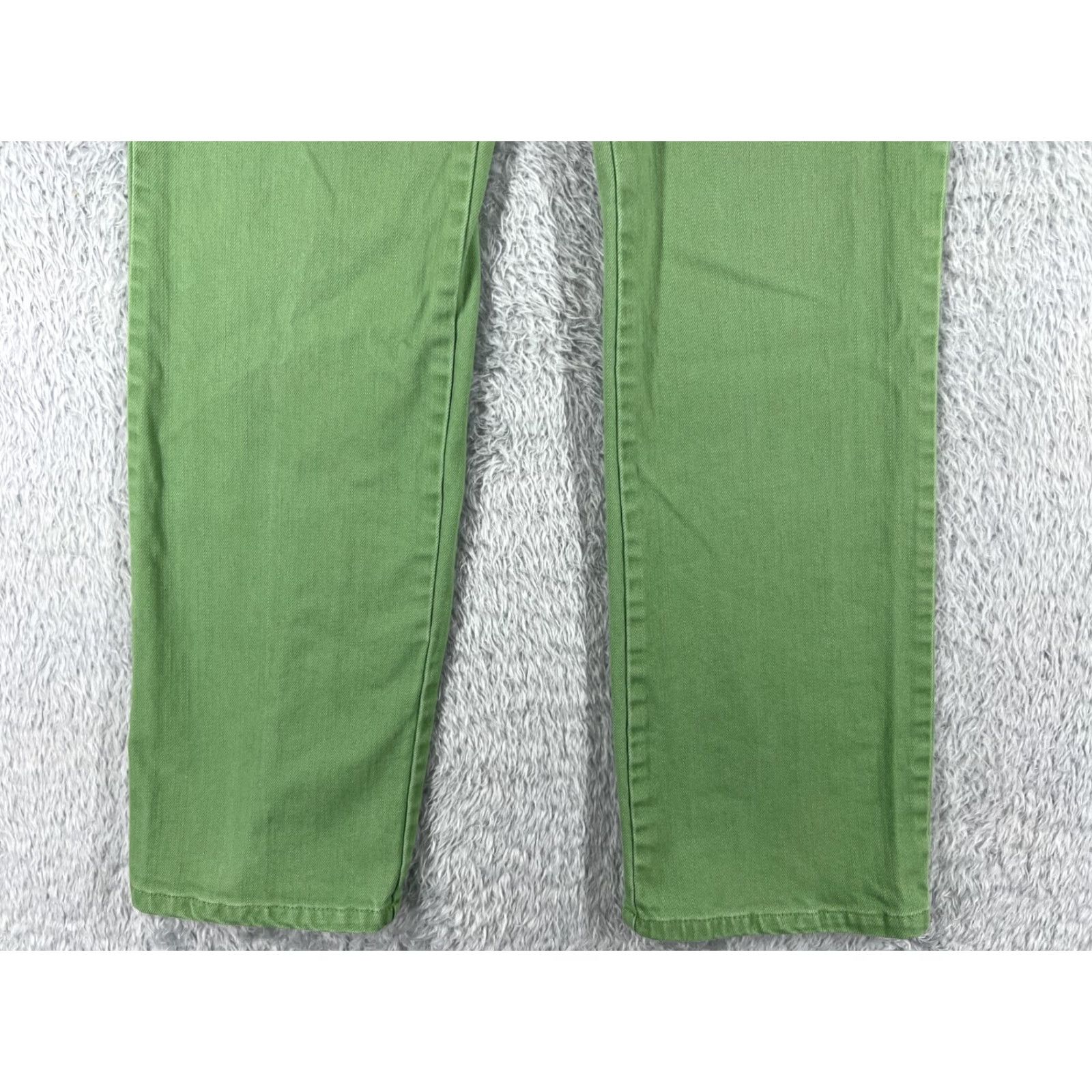 Faded Glory Faded Glory Jeans Women Bootcut Denim 29x29 Green Regular Mid Rise 29 Inseam 5-Pocket Zipper Cotton Blend Stretch Vintage Not Vintage Mens Womens Size 32" / US 10 / IT 46 - 2 Thumbnail