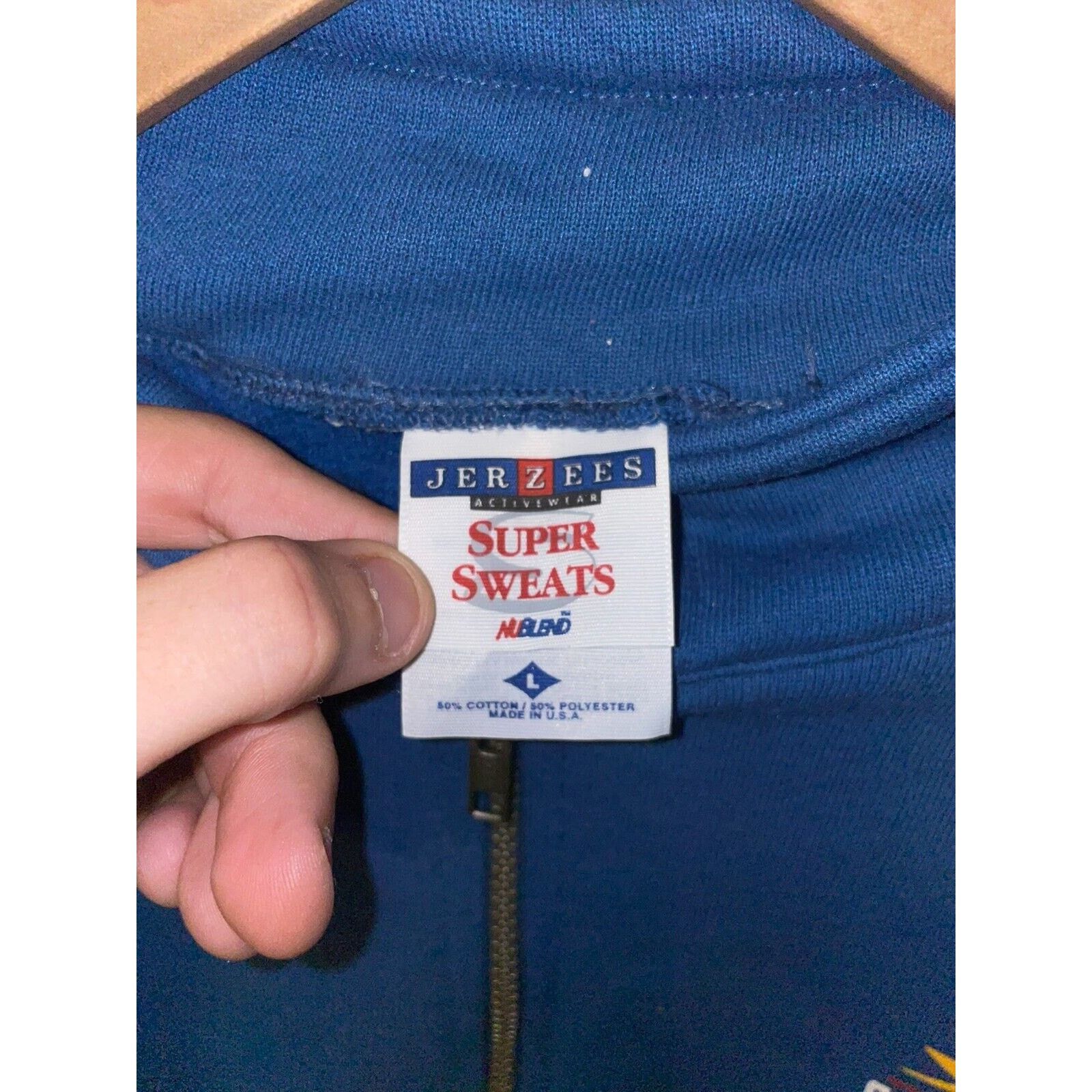 Jerzees Vintage Crested Butte Sweatshirt Ski 1/4 Zip Crewneck 90s L Size US L / EU 52-54 / 3 - 6 Thumbnail