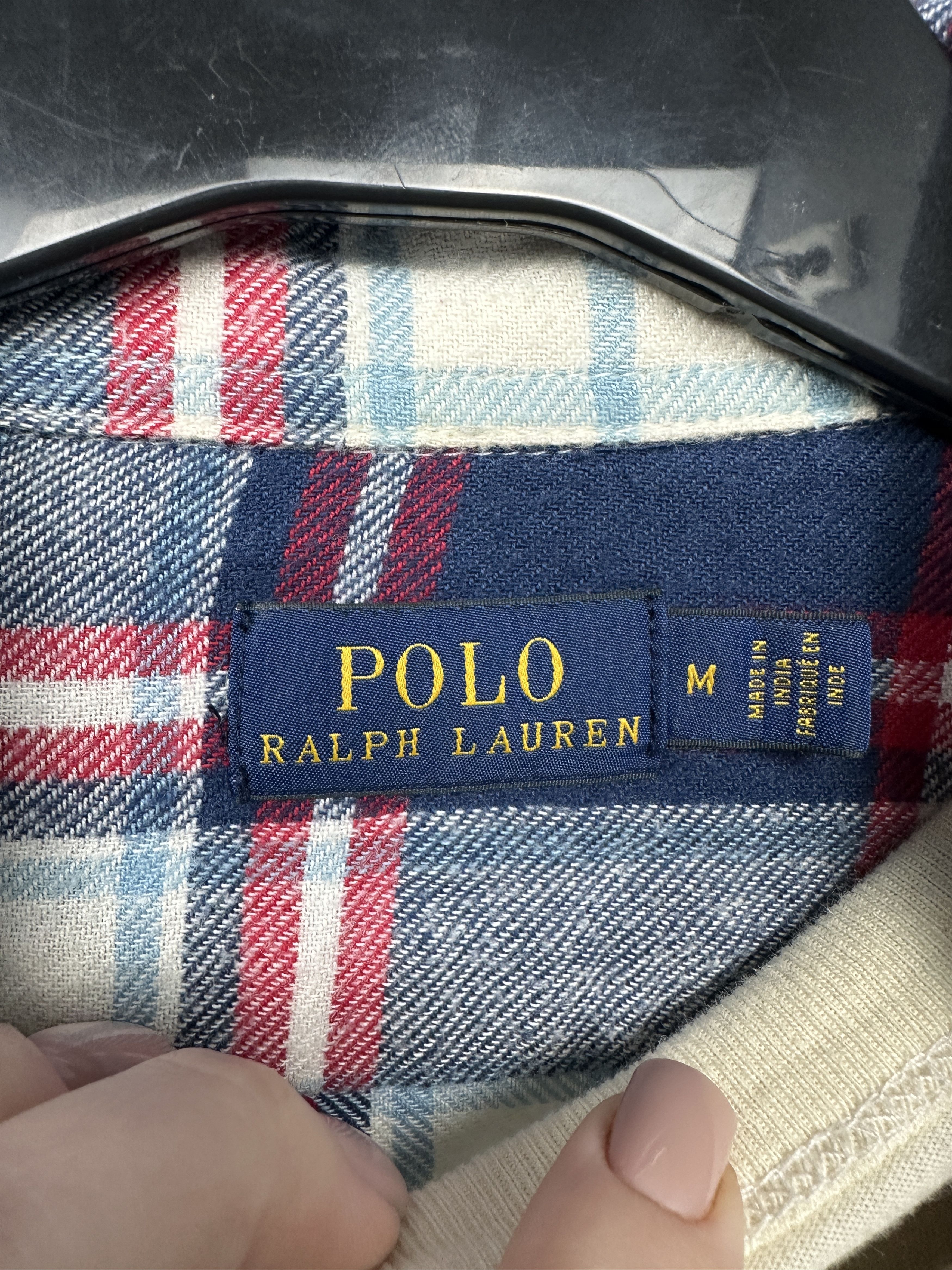 Flannel × Polo Ralph Lauren × Ralph Lauren Polo Ralph Lauren Womens Flannel Plaid Shirt Size M / US 6-8 / IT 42-44 - 3 Thumbnail