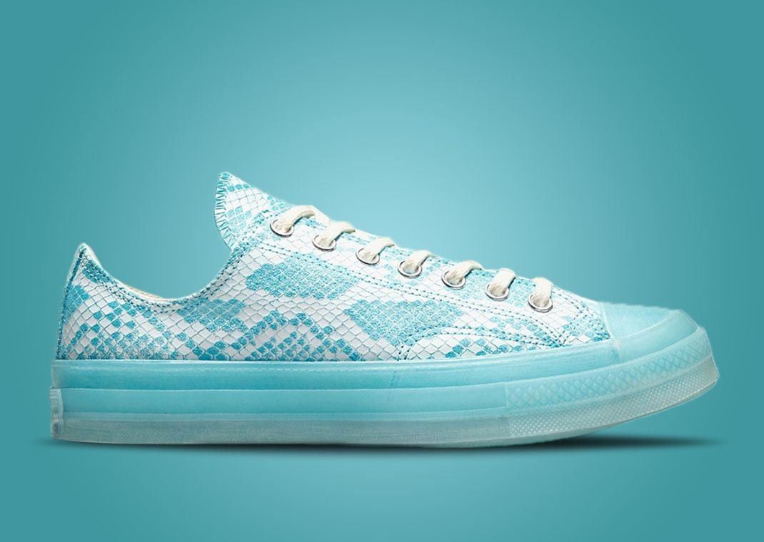 Converse 💚 2022 Golf Wang x Converse "Blue Python" Chuck 70 OX NEW Size US 11 / EU 44 - 5 Thumbnail