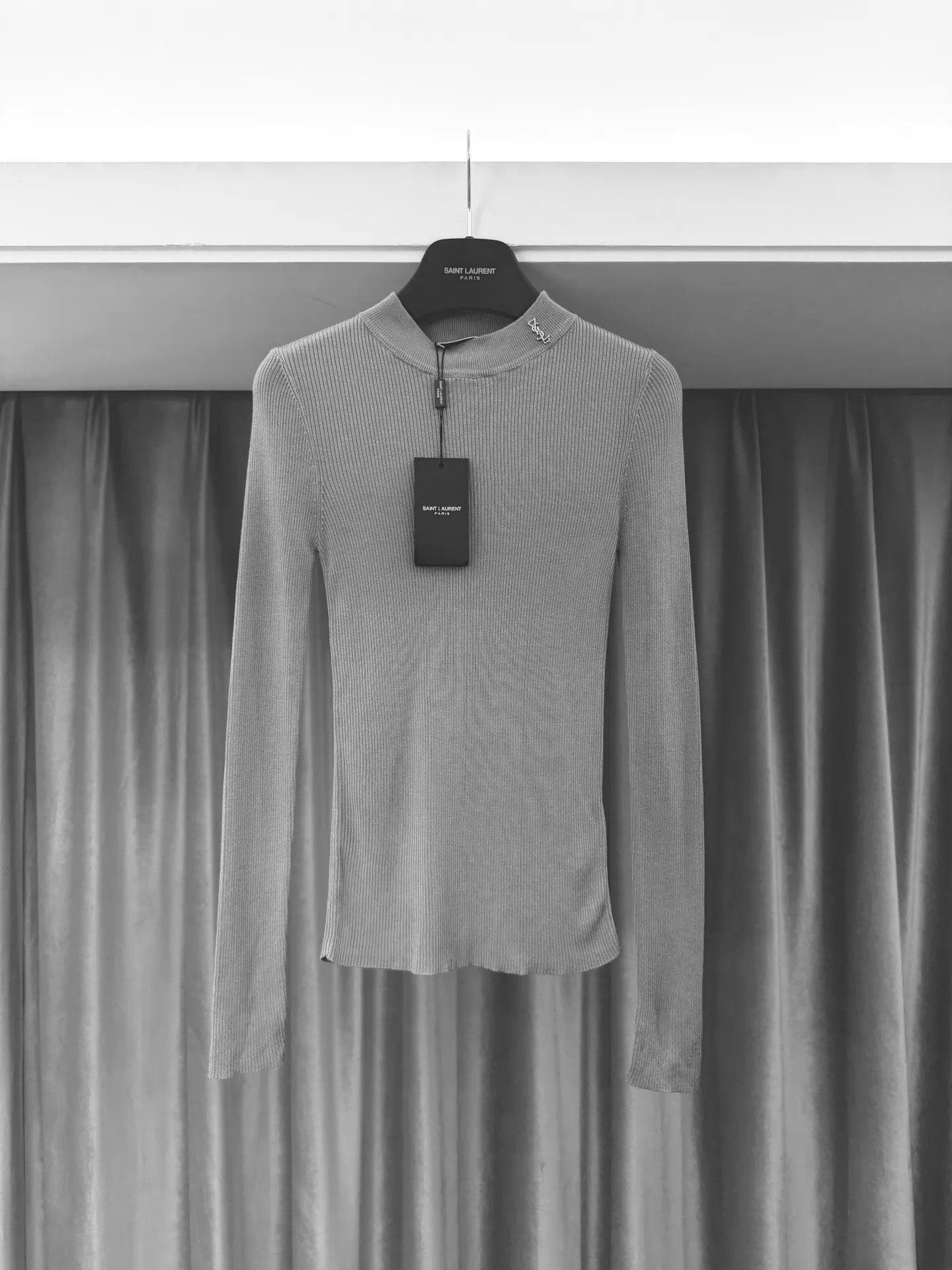 Saint Laurent Paris SL Gold Label Wool Turtle Slim Light Brown Size M / US 6-8 / IT 42-44 - 7 Thumbnail
