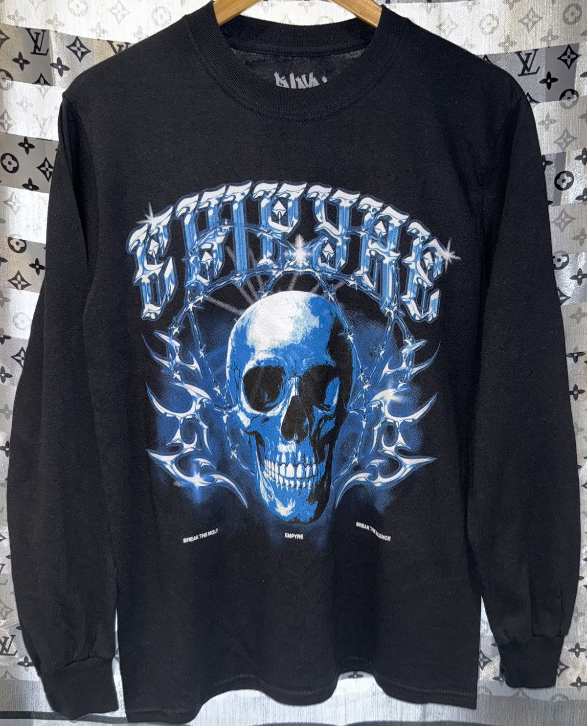 Empyre Empyre Chrome Zone Skull Graphic Long Sleeve Tee Black BNWOT Size US S / EU 44-46 / 1 - 2 Thumbnail