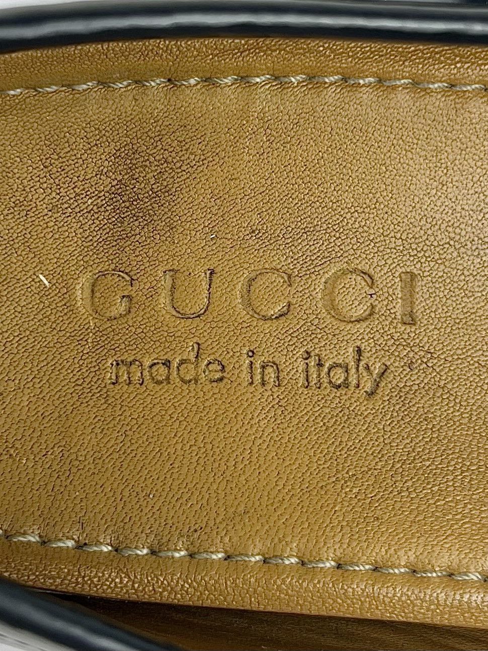 Gucci GUCCI Loafers Leather Drivers Shoes HORSEBIT Buckle GG Navy Size US 8.5 / EU 41-42 - 16 Thumbnail