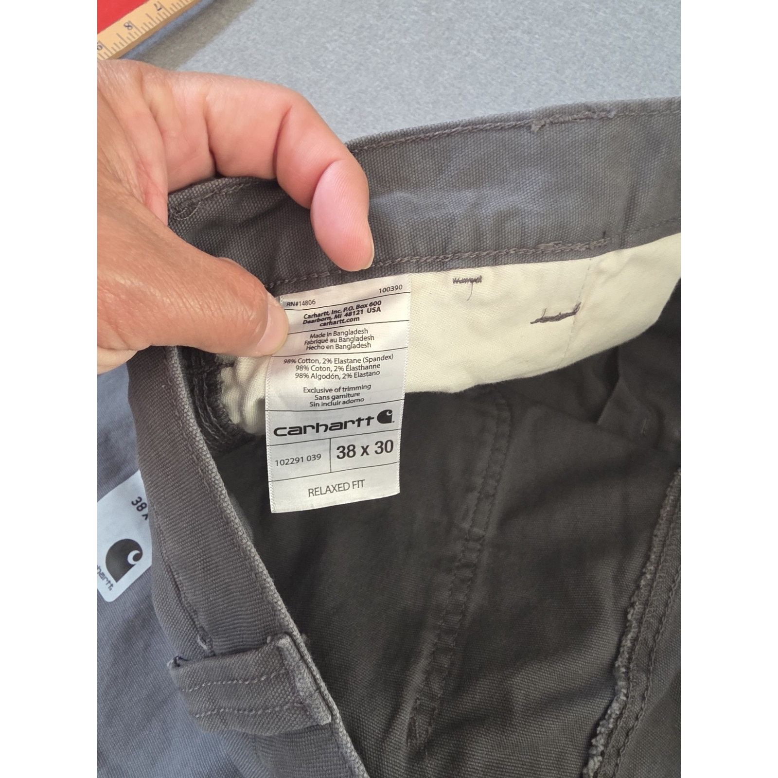 Carhartt Carhartt Gray Rugged Flex Carpenter Work Relaxed Fits 38x30 Size US 38 / EU 54 - 6 Thumbnail