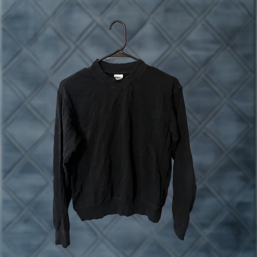 H&M H&M Basic Black Women’s Sweatshirt XS Crew Neck Pullover Solid athleisure cozy Size XS / US 0-2 / IT 36-38 - 1 Thumbnail