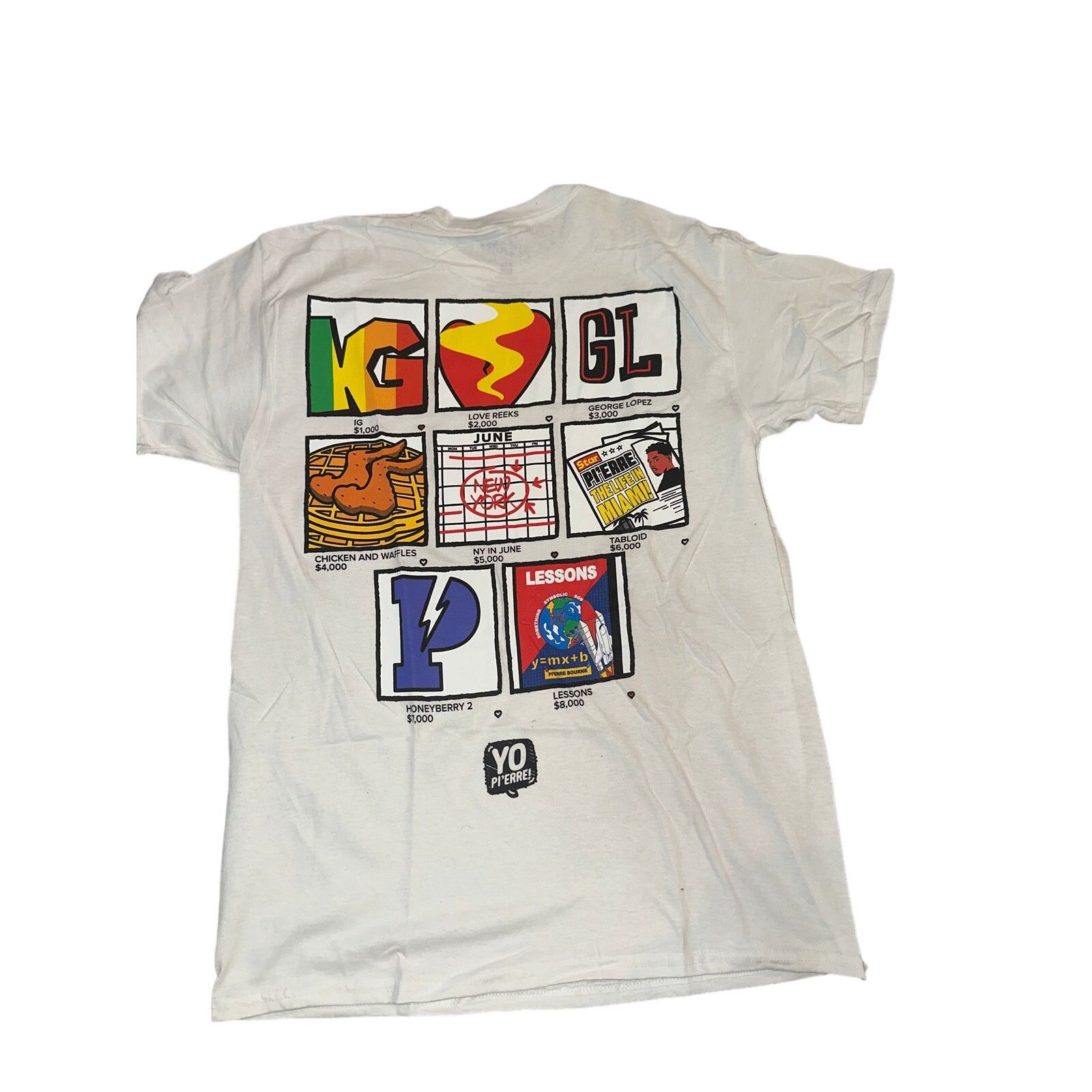 Band Tees Sold Out Mens Pierre Bourne Grails Tour Limited Edition Size US M / EU 48-50 / 2 - 2 Thumbnail