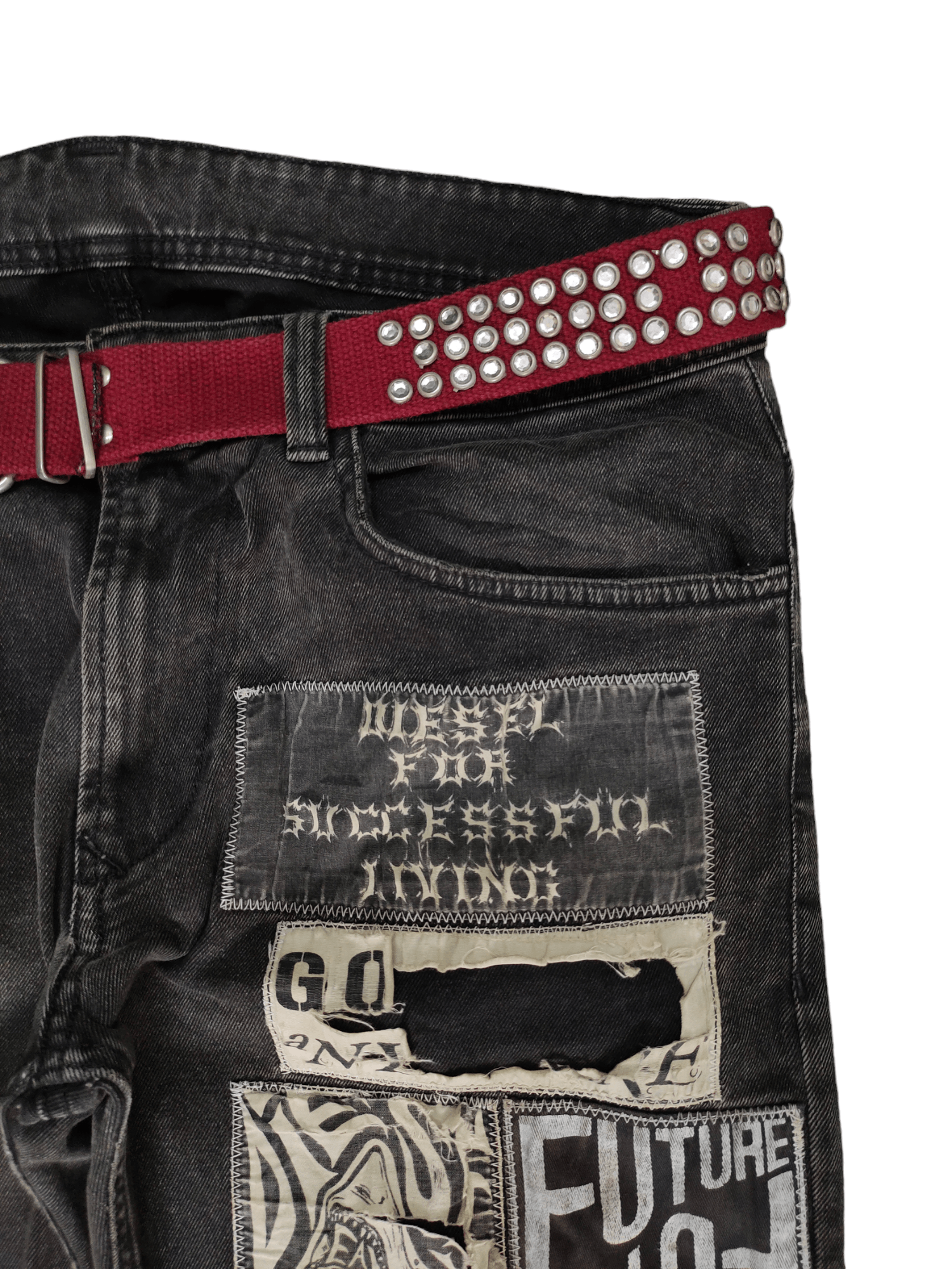Diesel × If Six Was Nine × Undercover Diesel Jeans Patches Distress Faded Punk Undercover Style Size US 32 / EU 48 - 3 Thumbnail