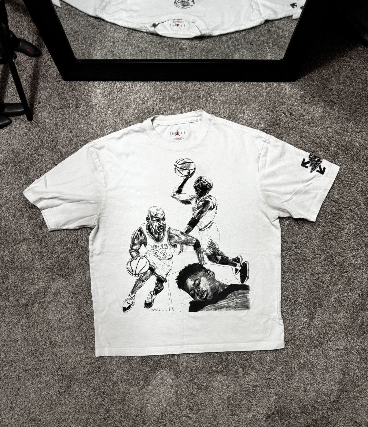 Jordan Brand Off-White x Jordan ‘White Tee’ S/S ‘21 Size US L / EU 52-54 / 3 - 1 Thumbnail