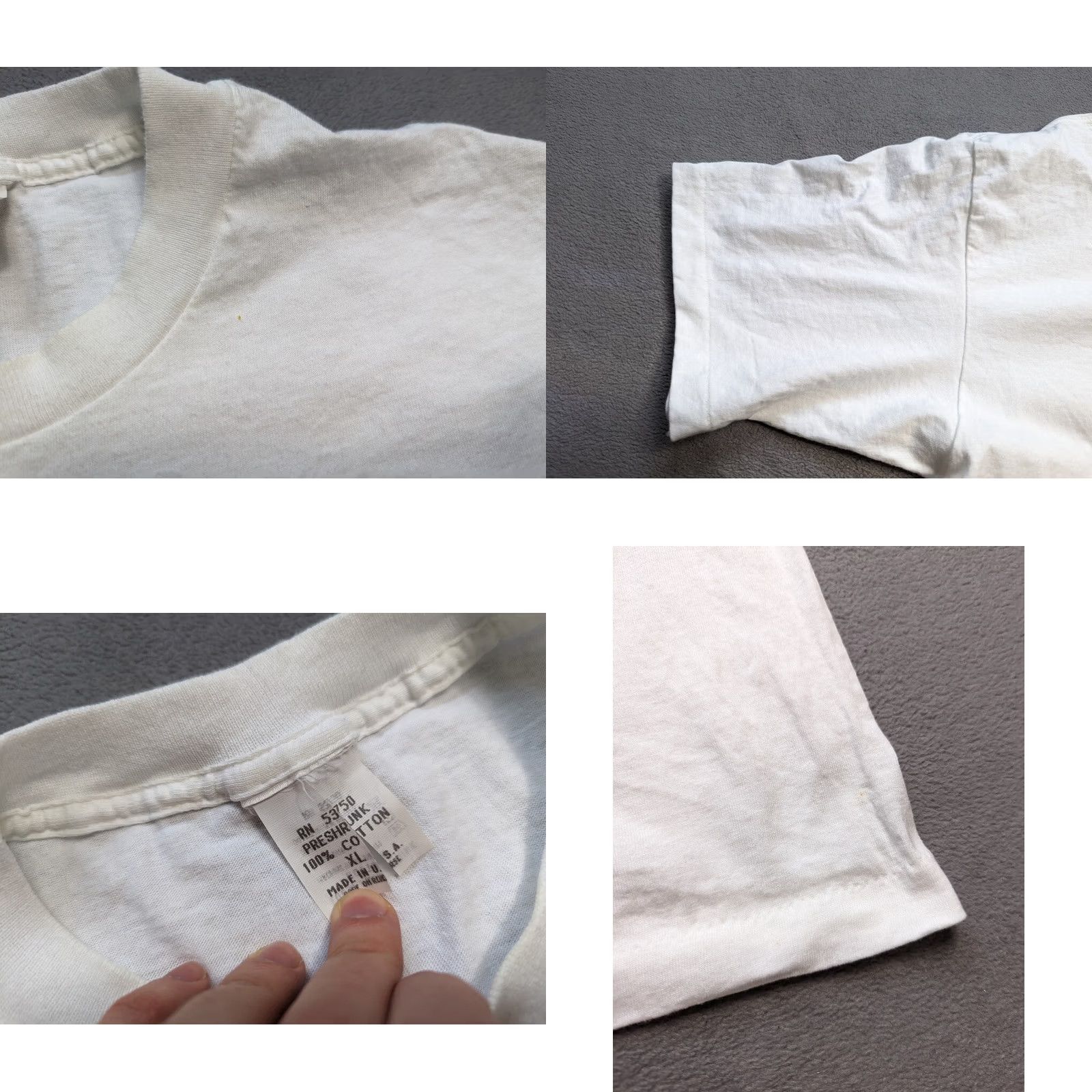 Vintage VINTAGE San Francisco white shirt Mens XL 1990s Cotton Short Sleeve USA Size US XL / EU 56 / 4 - 9 Thumbnail