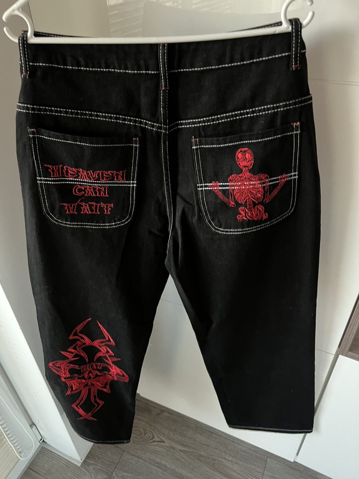 Other Avant Garde Embroidered Opium Black Denim HCH Japan Jeans Size US 34 / EU 50 - 9 Thumbnail